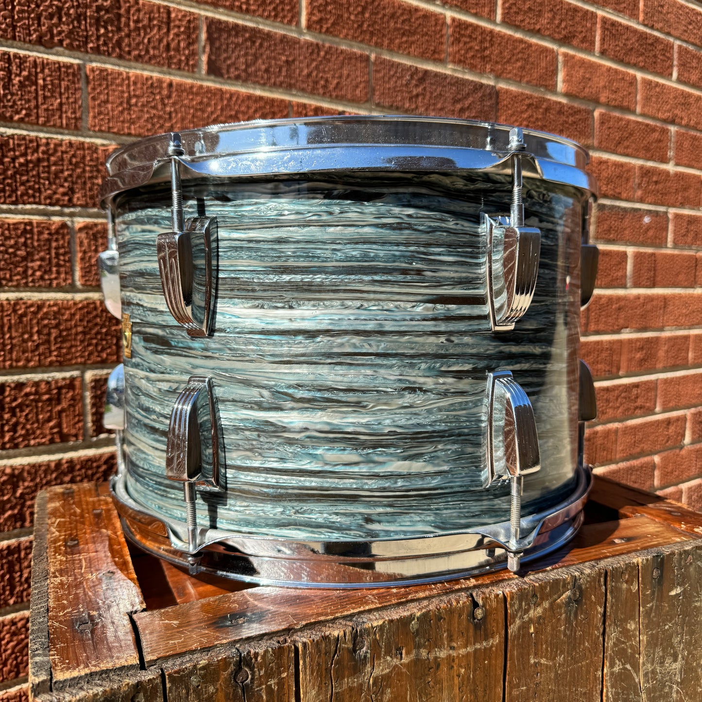 1960s Ludwig 9x13 Super Classic Tom Drum Oyster Blue Pearl