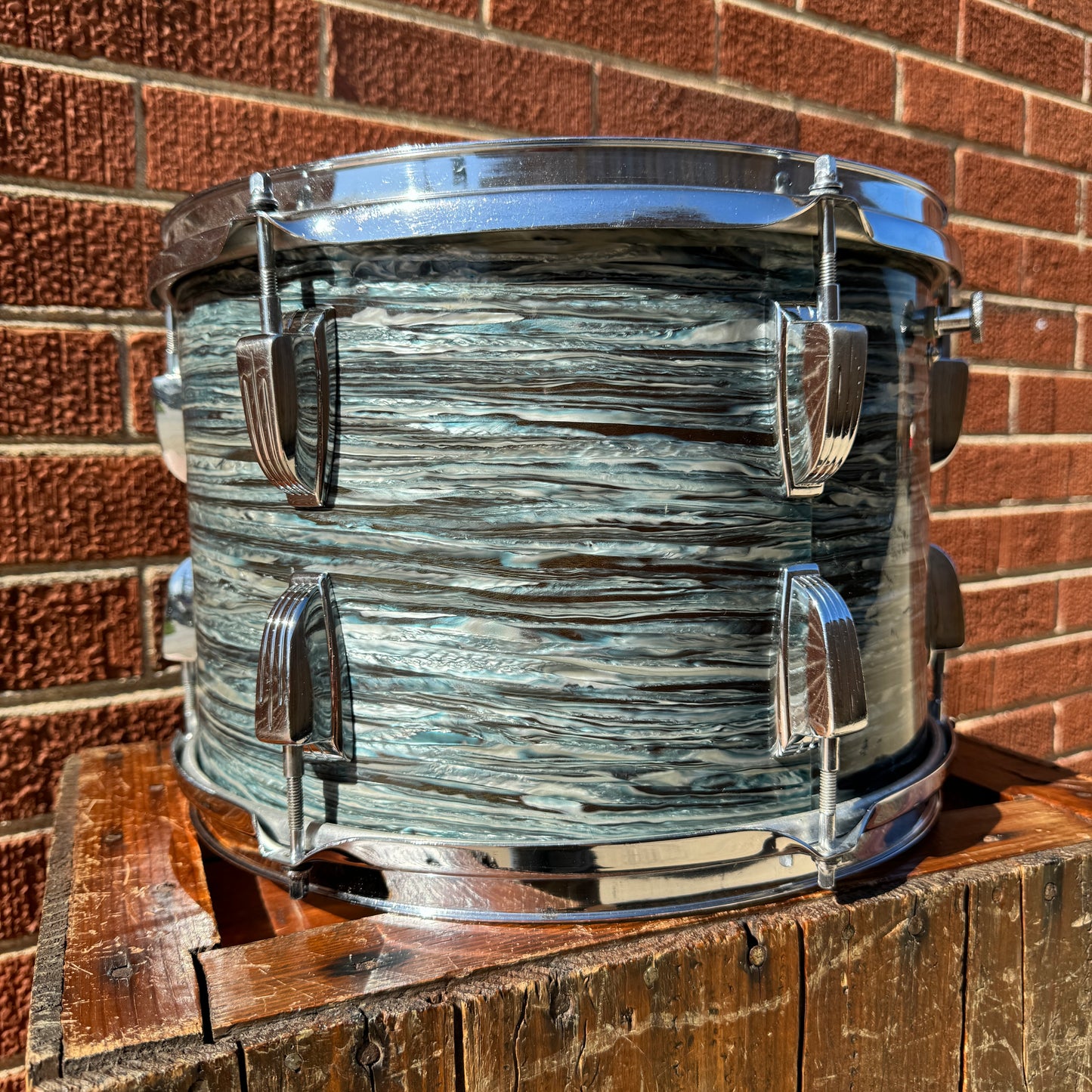 1960s Ludwig 9x13 Super Classic Tom Drum Oyster Blue Pearl