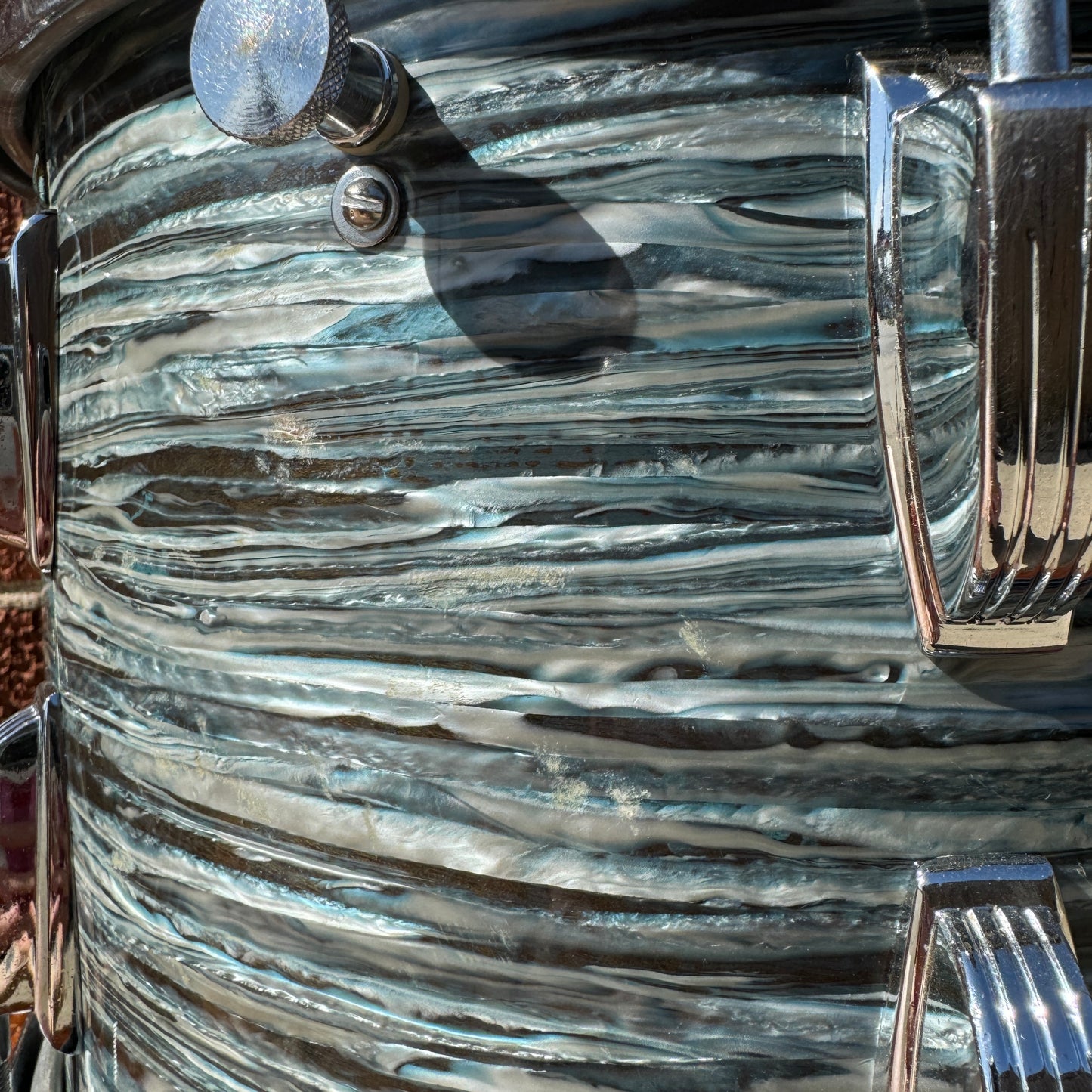 1960s Ludwig 9x13 Super Classic Tom Drum Oyster Blue Pearl