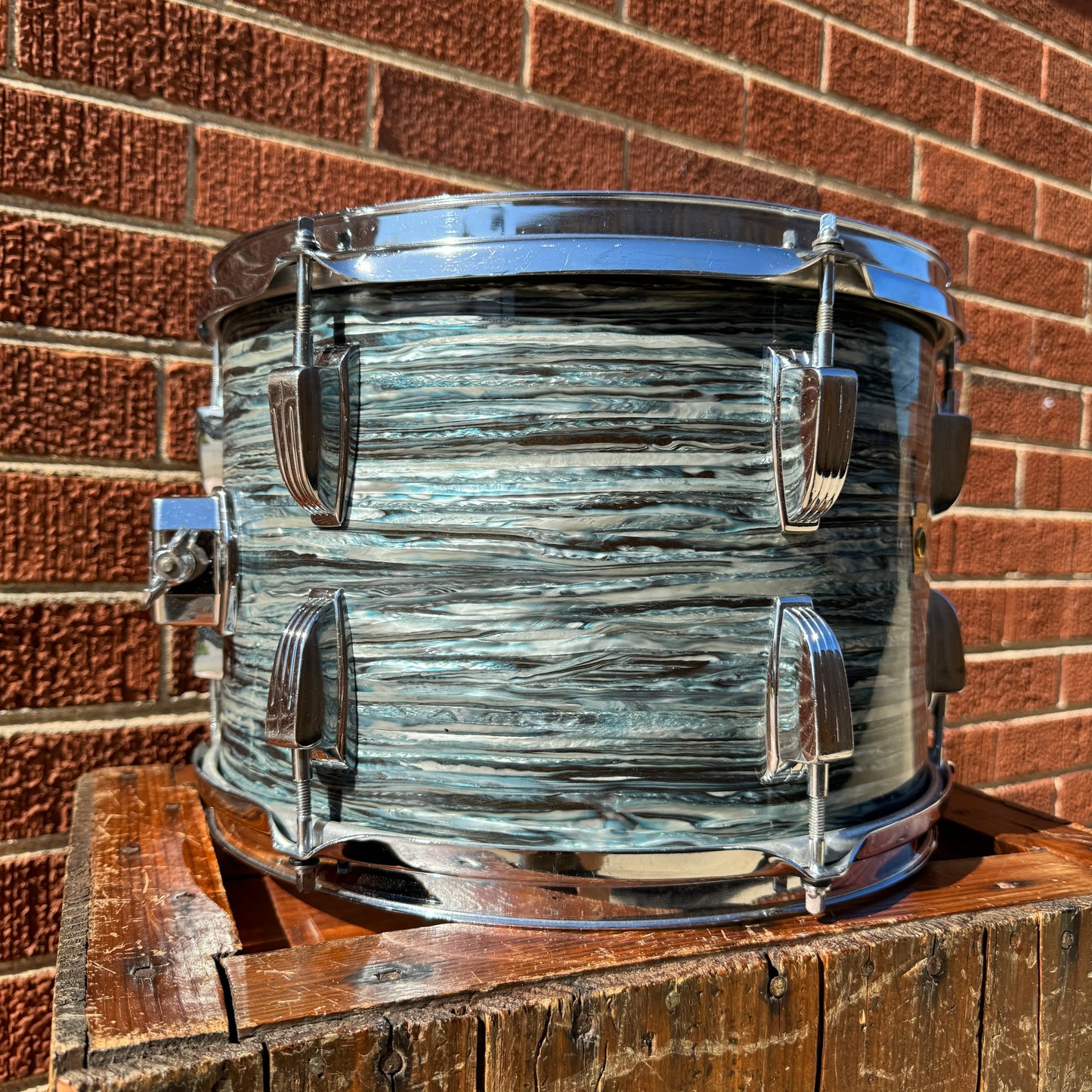 1960s Ludwig 9x13 Super Classic Tom Drum Oyster Blue Pearl