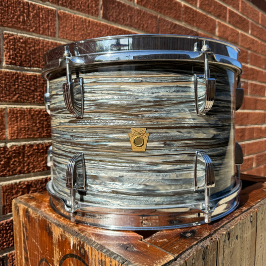 1960s Ludwig 8x12 Tom Drum Oyster Blue Pearl #1