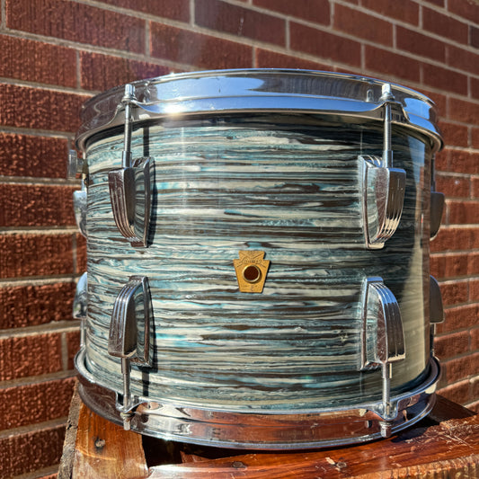 1960s Ludwig 9x13 Hollywood Tom Drum Oyster Blue Pearl