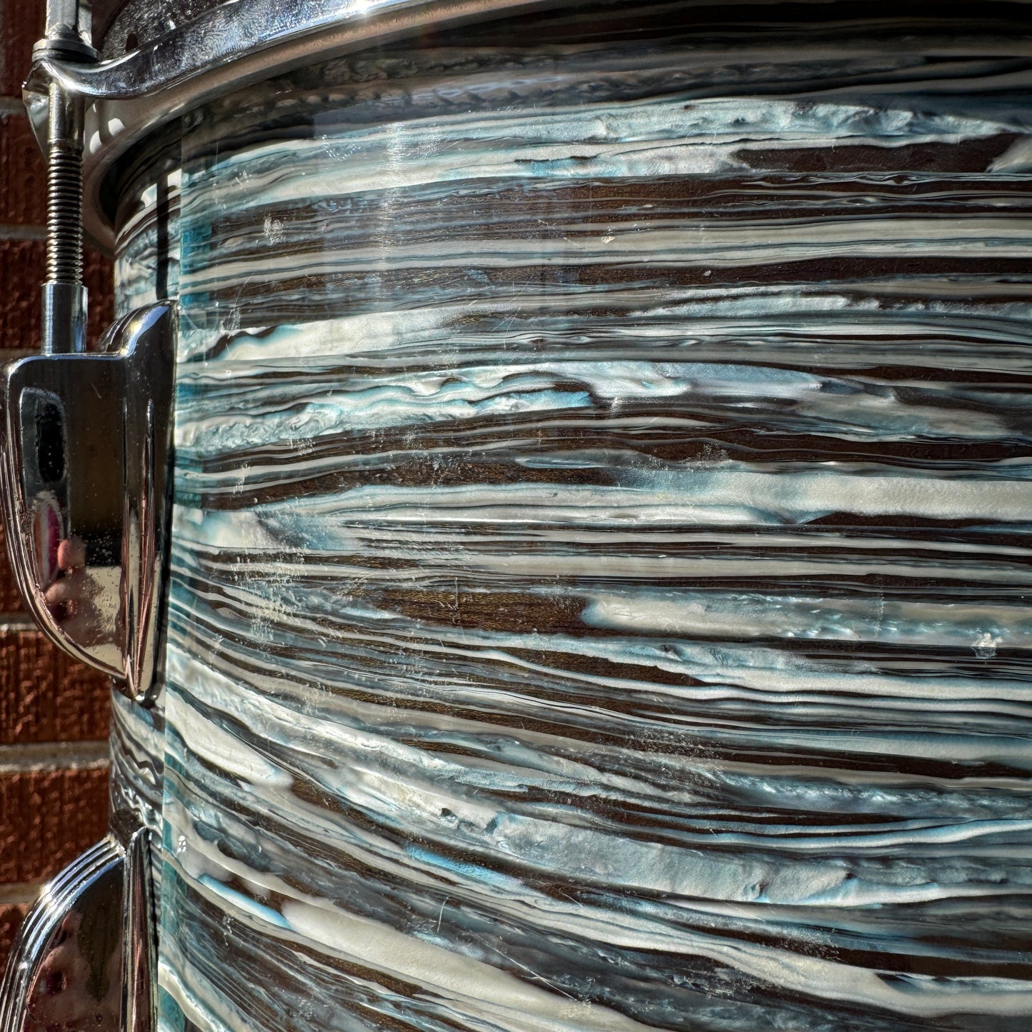 1960s Ludwig 9x13 Hollywood Tom Drum Oyster Blue Pearl