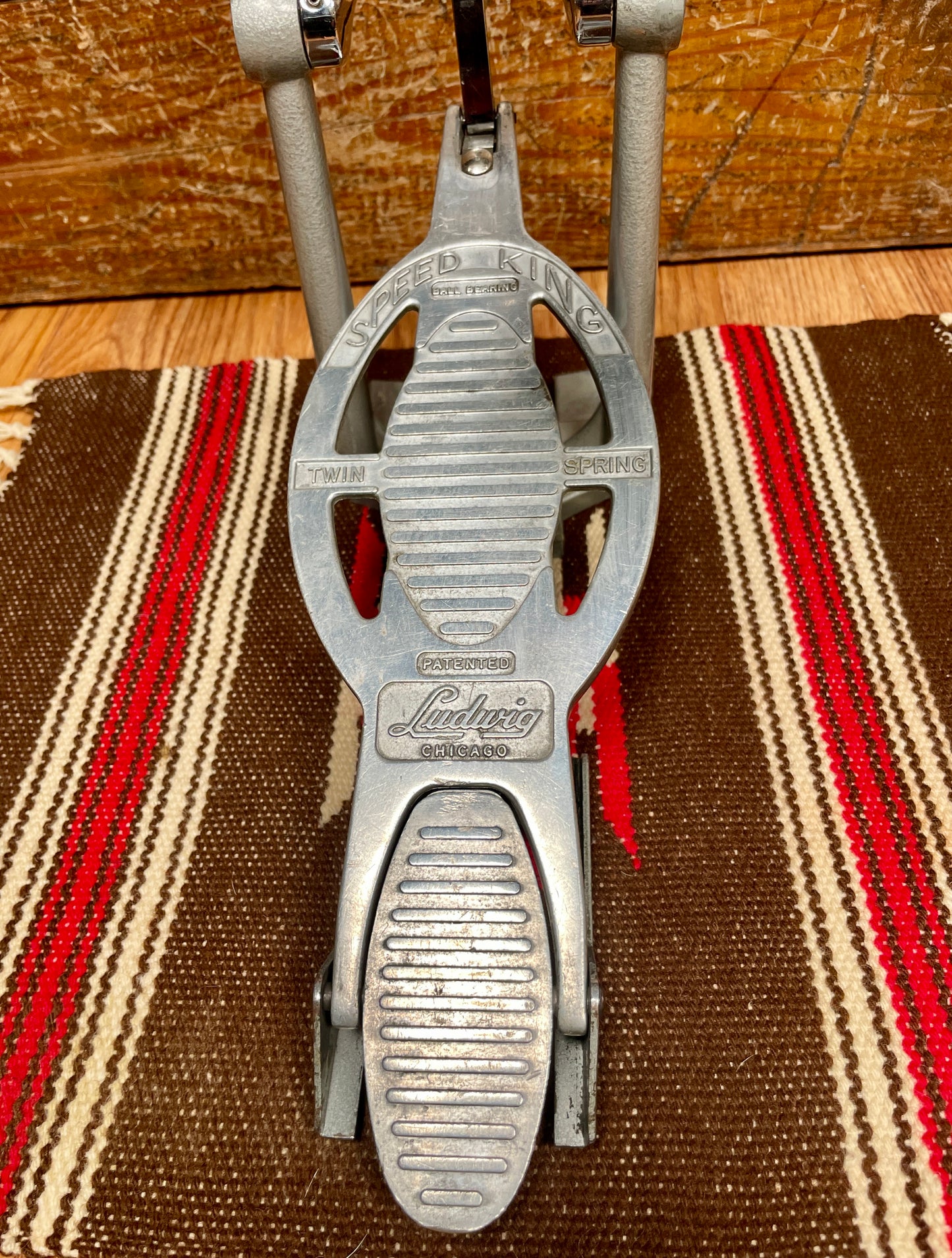 Clean 1960s Ludwig Speed King Twin Spring No. 201 Bass Drum Pedal