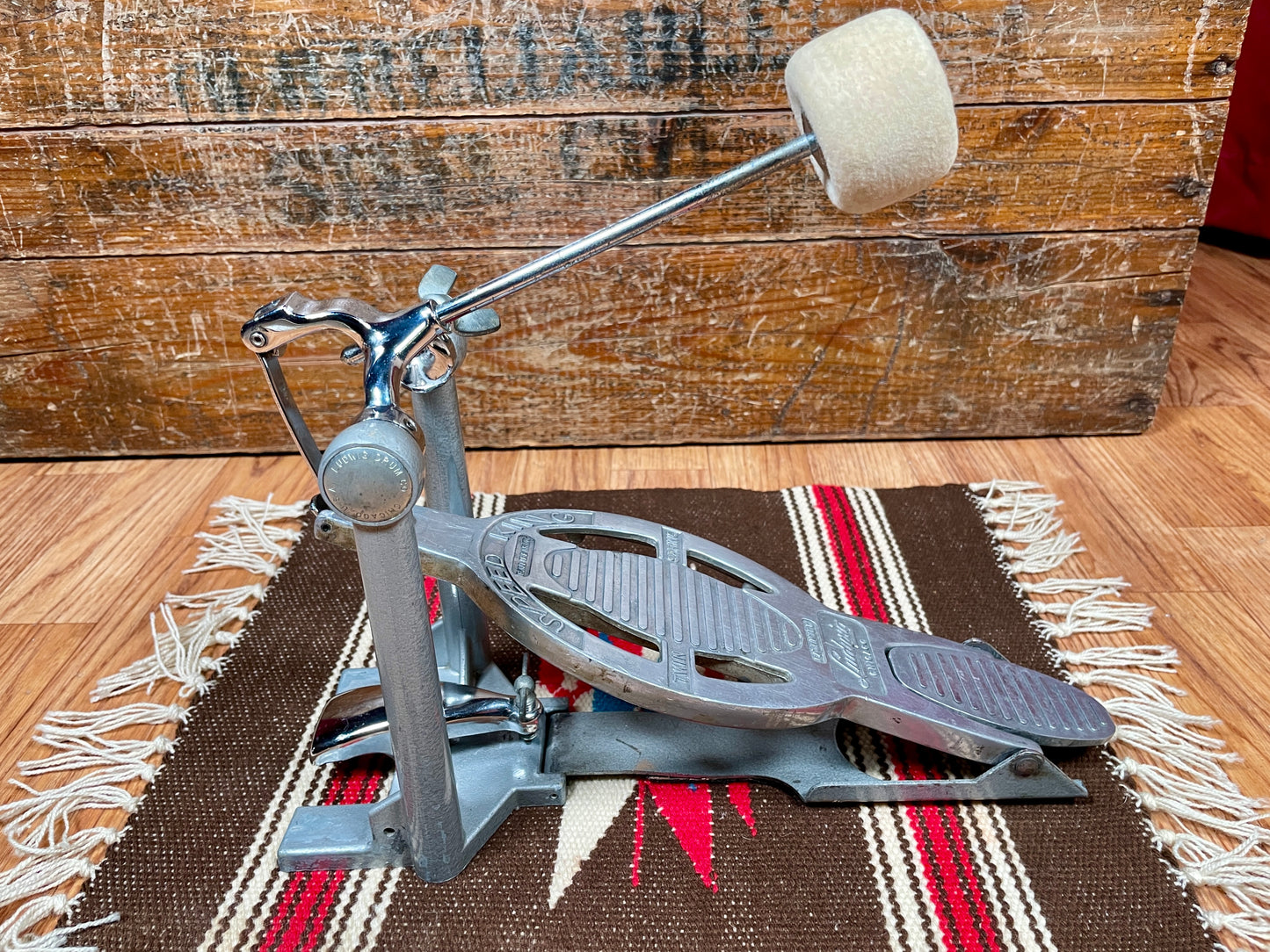 Clean 1960s Ludwig Speed King Twin Spring No. 201 Bass Drum Pedal