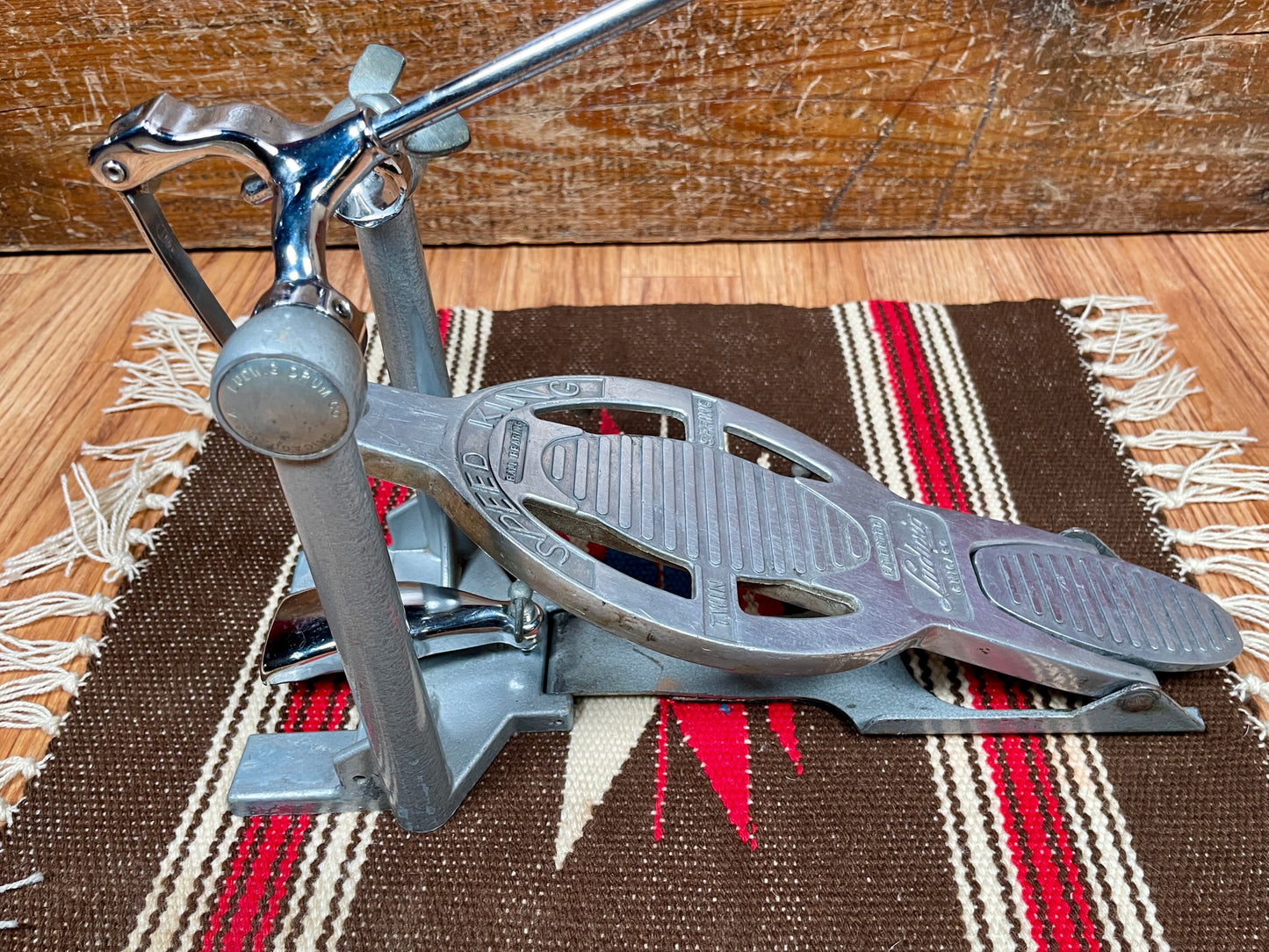 Clean 1960s Ludwig Speed King Twin Spring No. 201 Bass Drum Pedal
