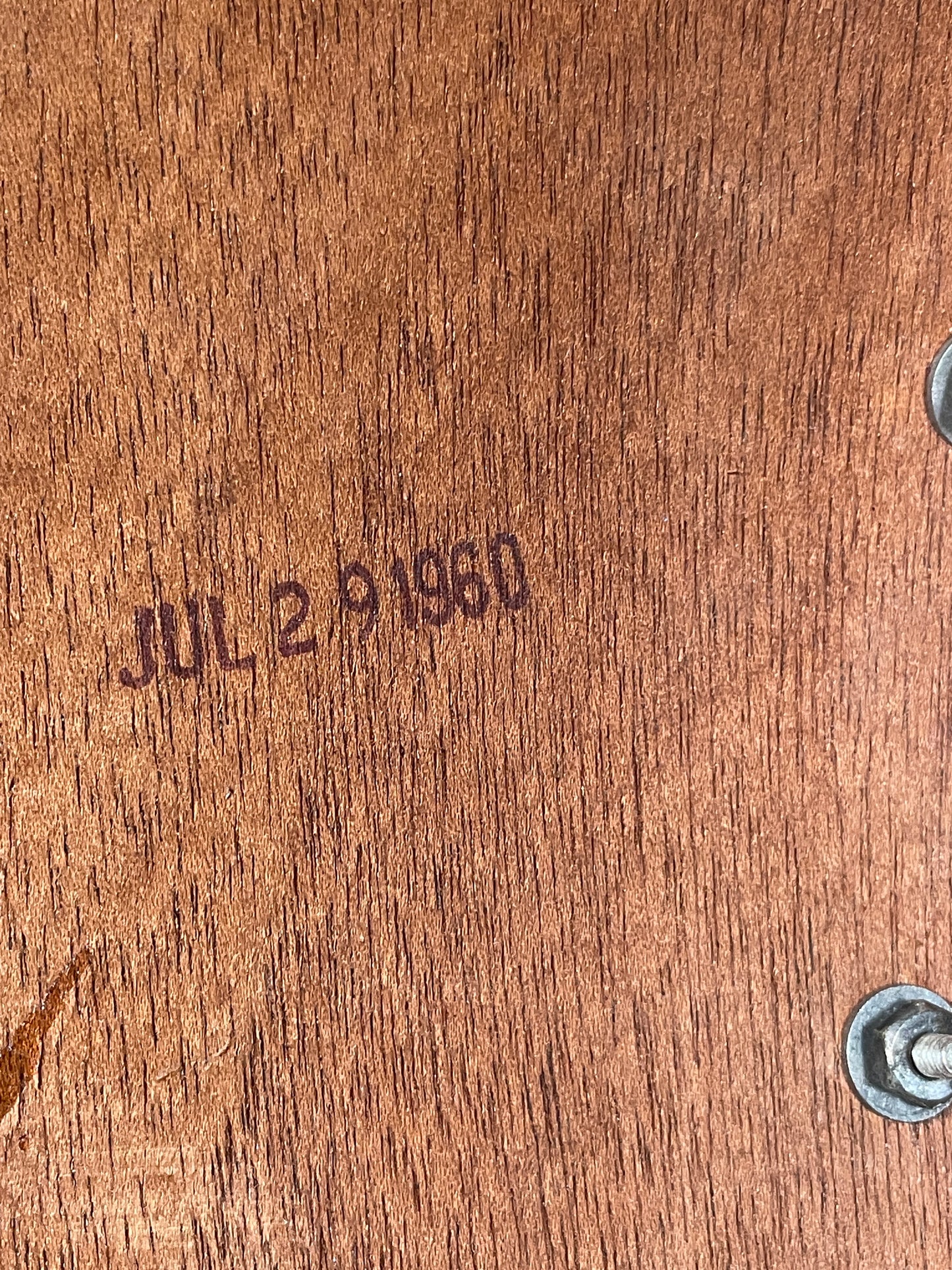 1960 Ludwig 6.5x14 Pioneer Snare Drum White Marine Pearl Trans Badge