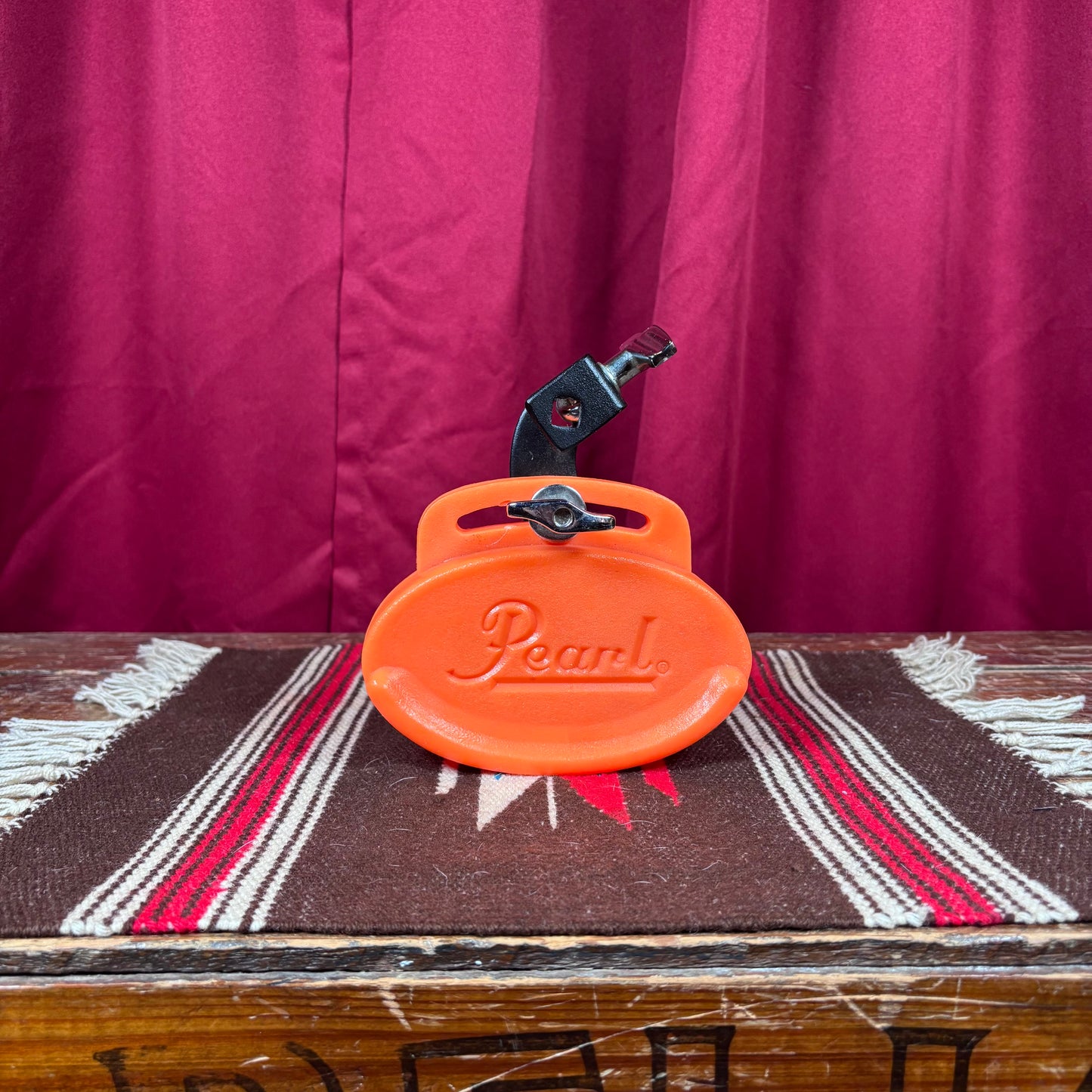 Pearl PBL-30 Low Pitch Jam Block Neon Orange w/ Mounting Bracket