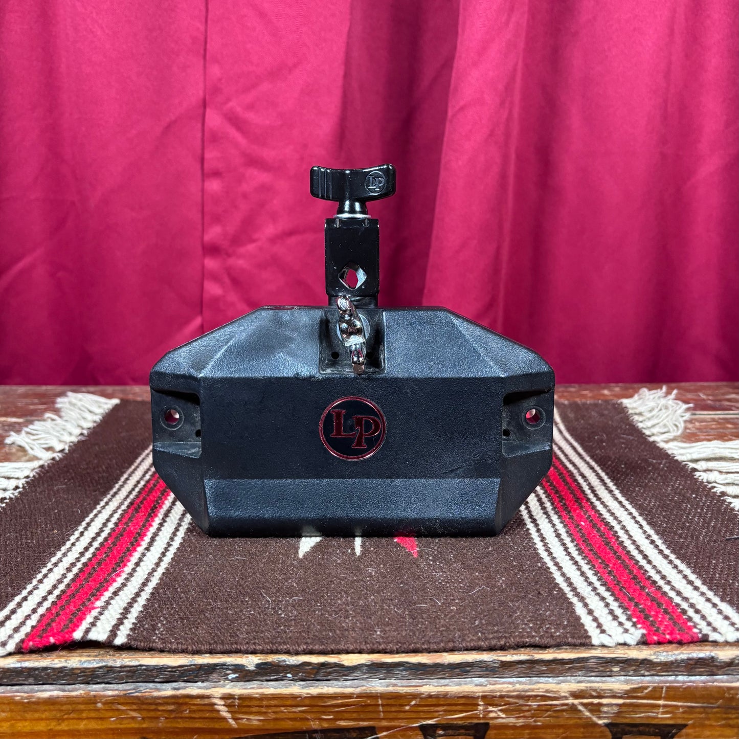 LP Latin Percussion LP1207-DLX Deluxe Jam Block w/ Vise Mount Medium Pitch Black