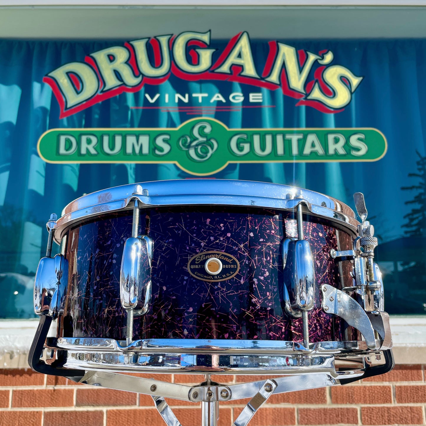 1959 Slingerland 5.5x14 Gene Krupa Radio King No. 143 Snare Drum Solid Shell Capri Pearl
