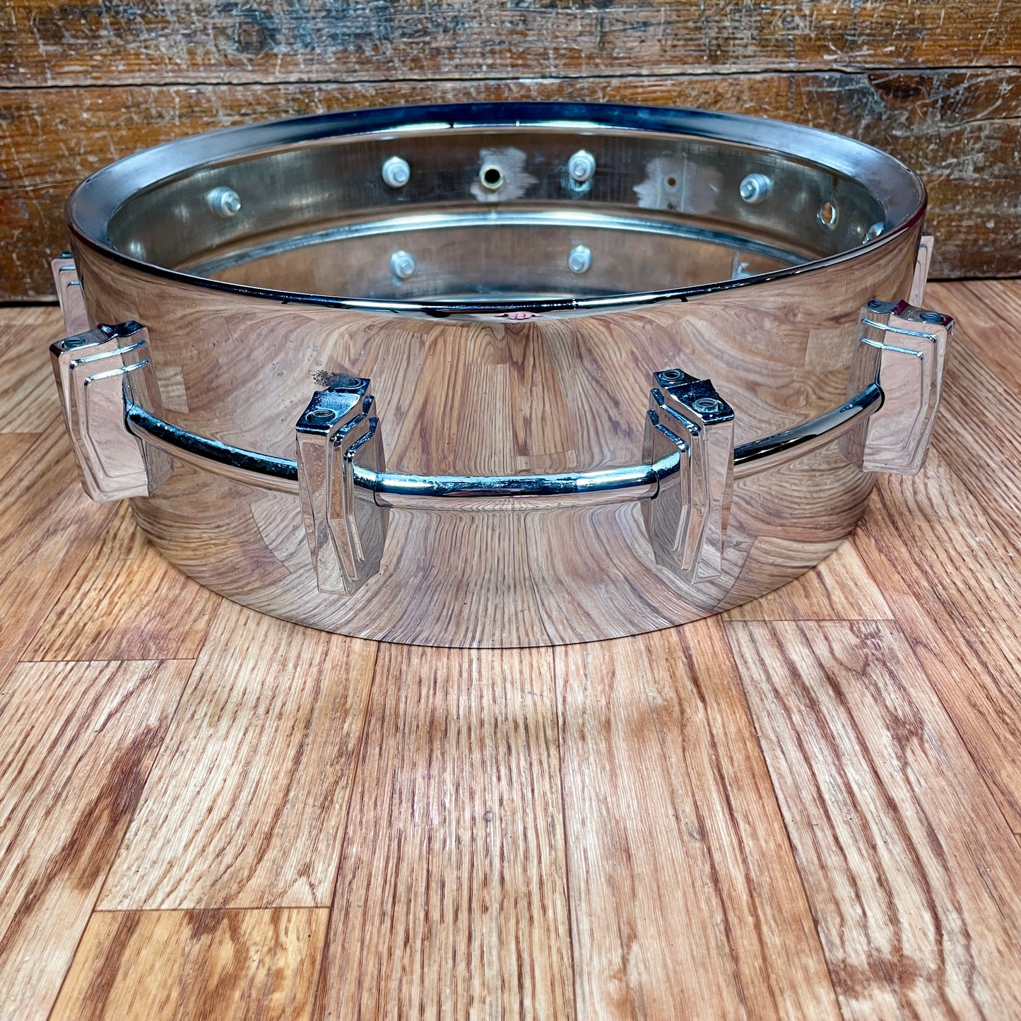1960s Ludwig 5x14 Super Sensitive Brass Snare Drum Shell COB Pre-Serial Supraphonic
