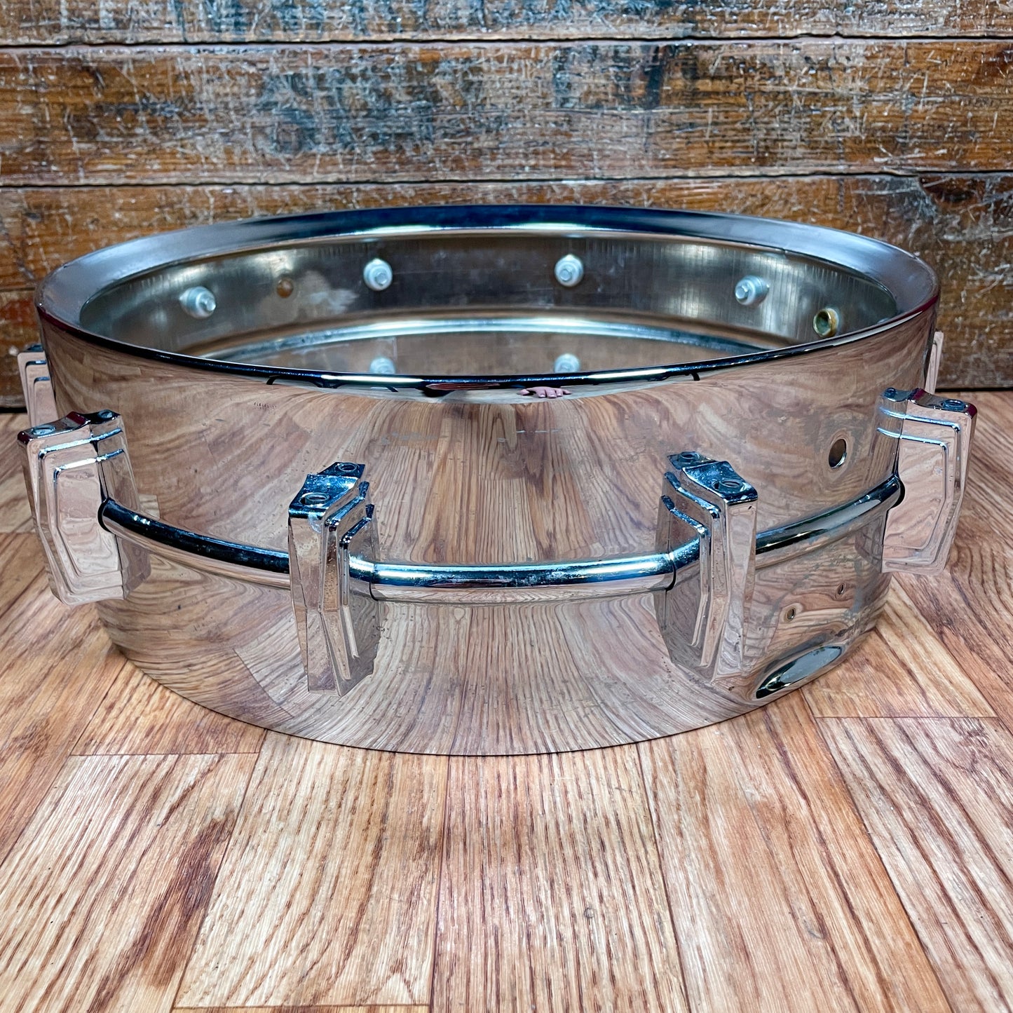 1960s Ludwig 5x14 Super Sensitive Brass Snare Drum Shell COB Pre-Serial Supraphonic