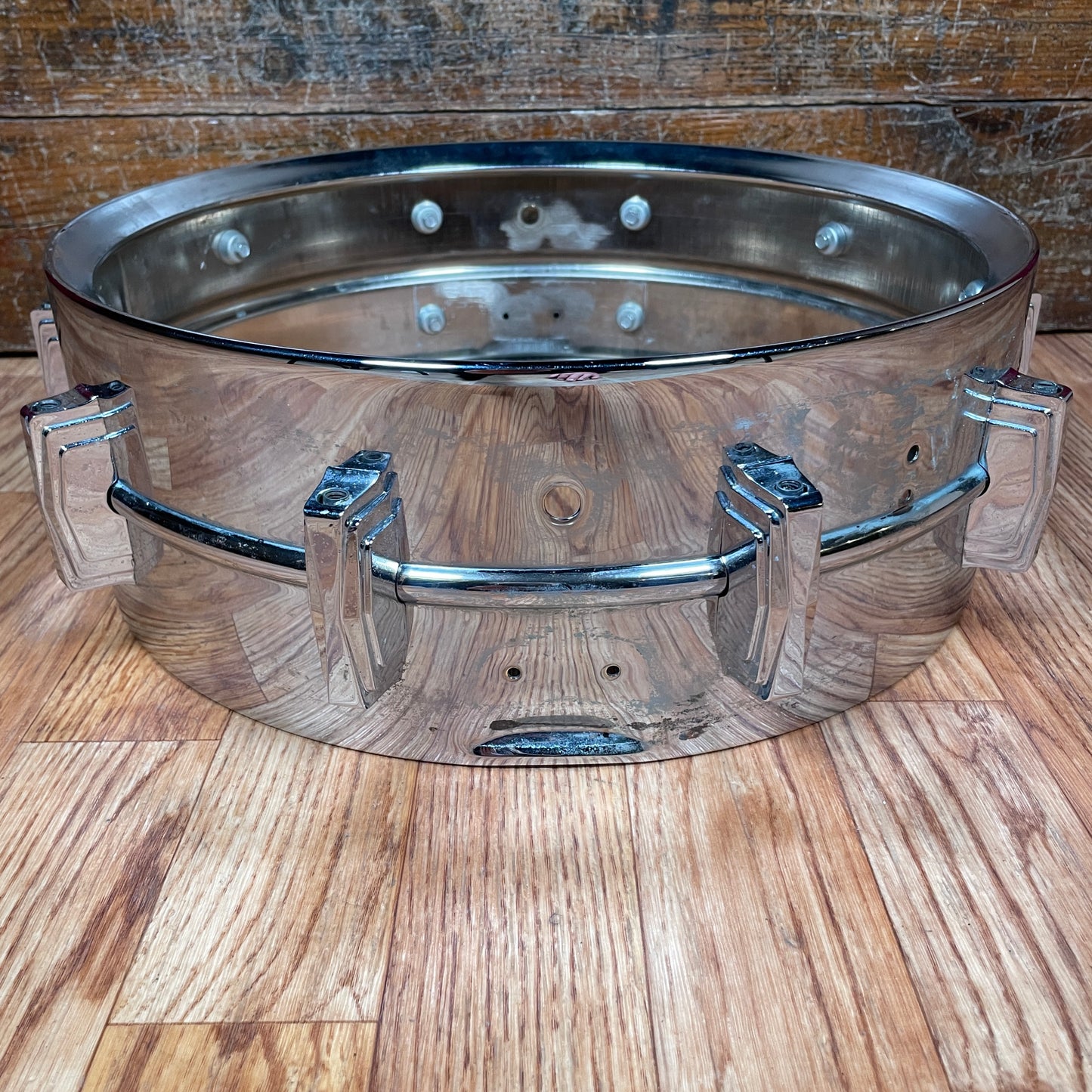 1960s Ludwig 5x14 Super Sensitive Brass Snare Drum Shell COB Pre-Serial Supraphonic