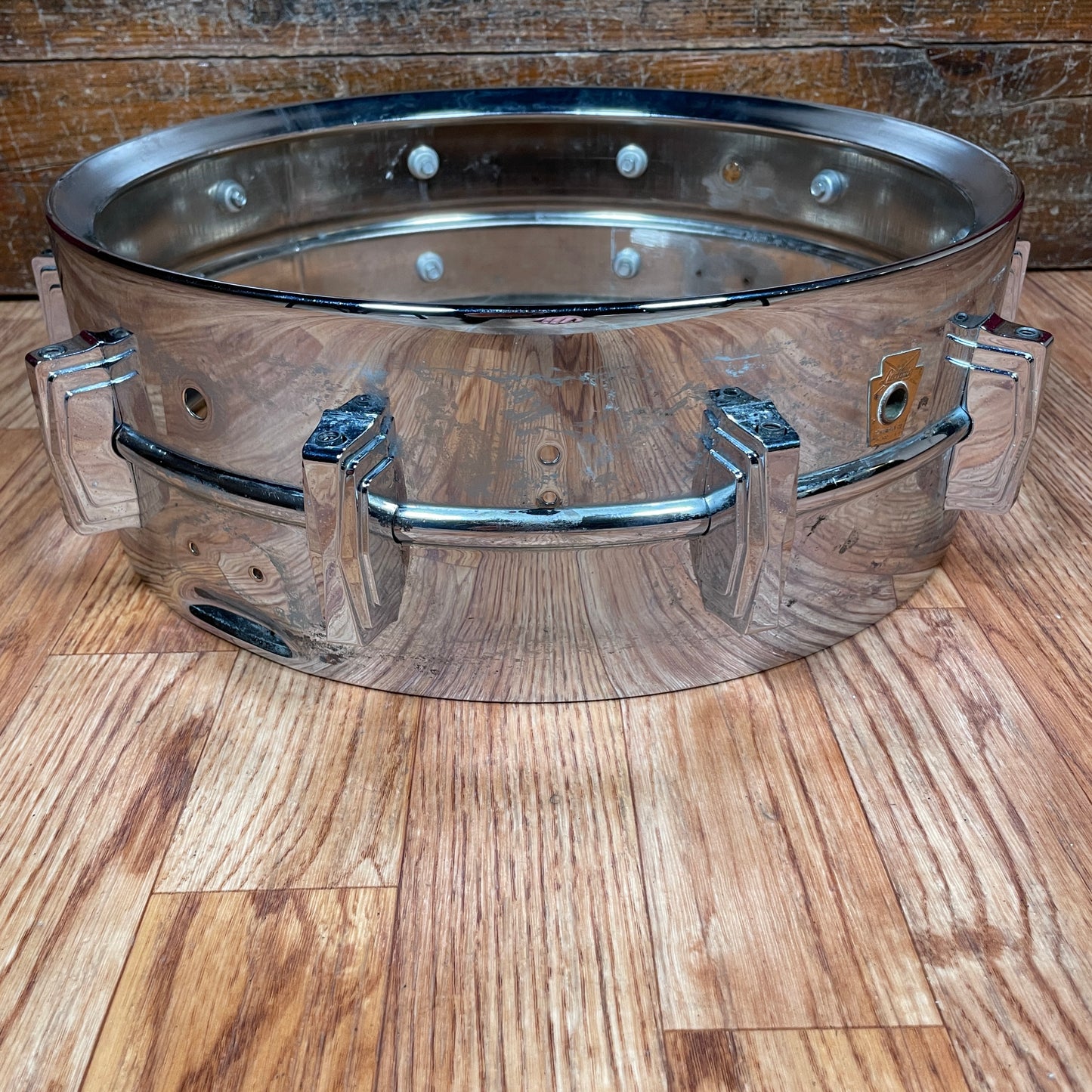 1960s Ludwig 5x14 Super Sensitive Brass Snare Drum Shell COB Pre-Serial Supraphonic