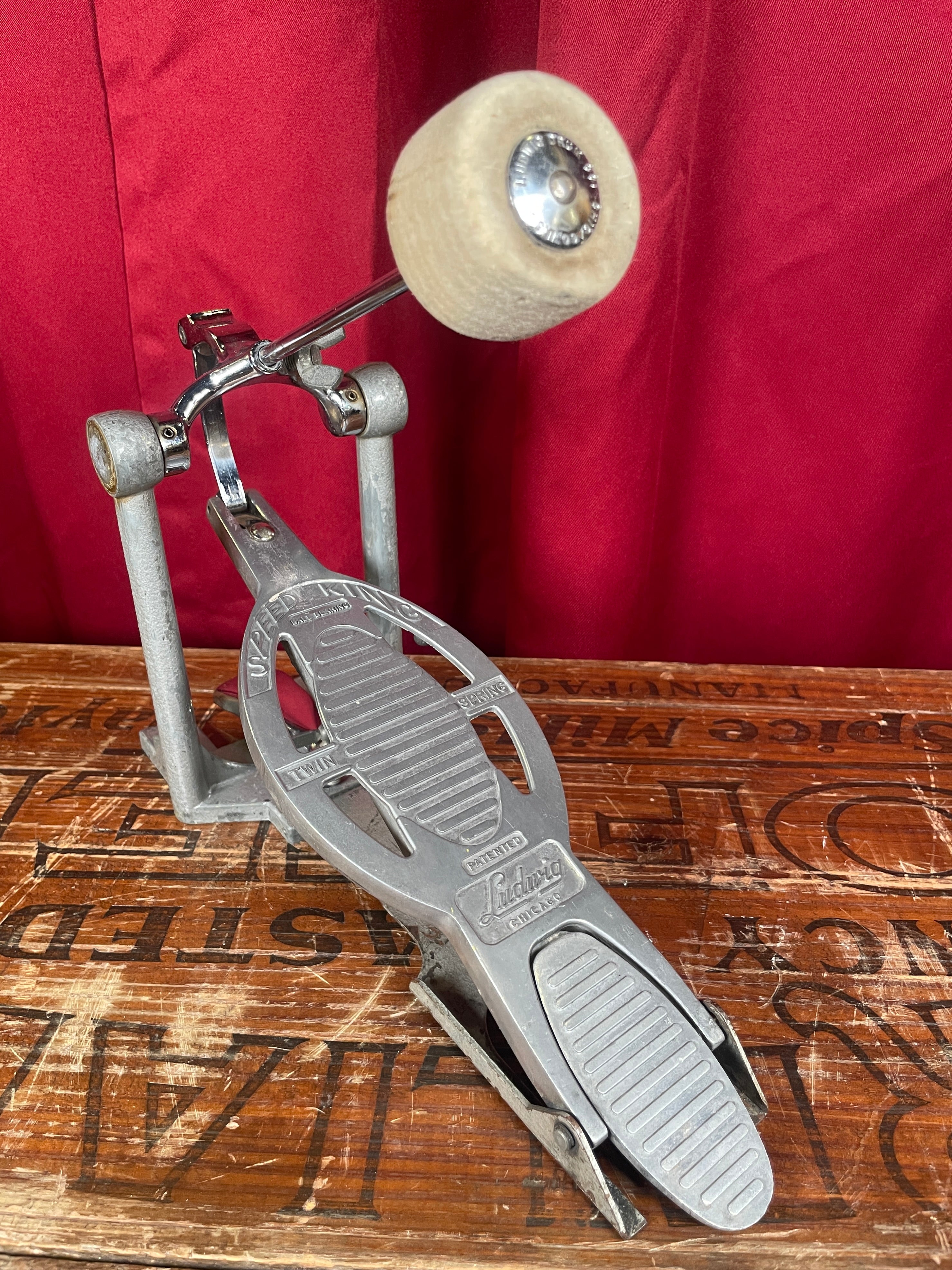 1960s Ludwig No. 201 Speed King Twin Spring Bass Drum Pedal Drugan s Drums Guitars