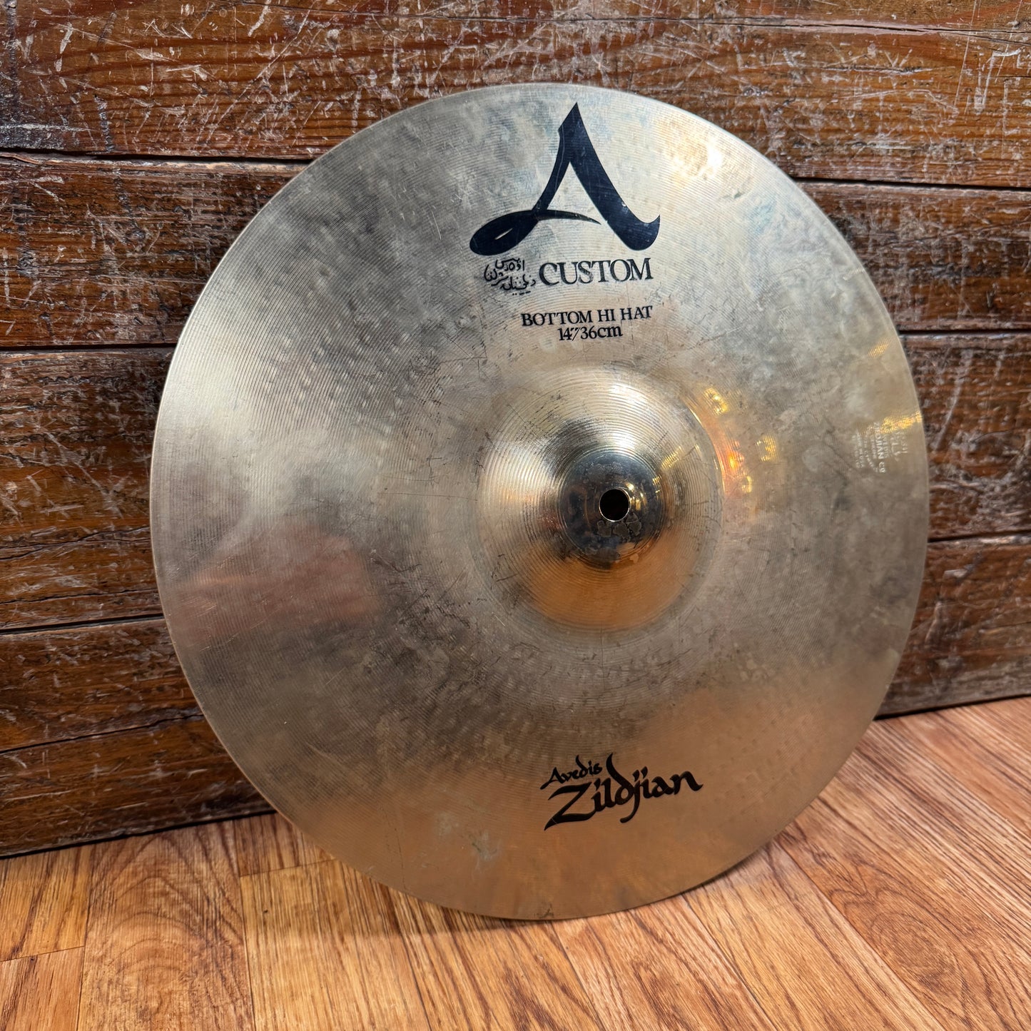 14" Zildjian A Custom 1990s Hi-Hat Cymbal Pair Brilliant 1046g/1216g *Video Demo*