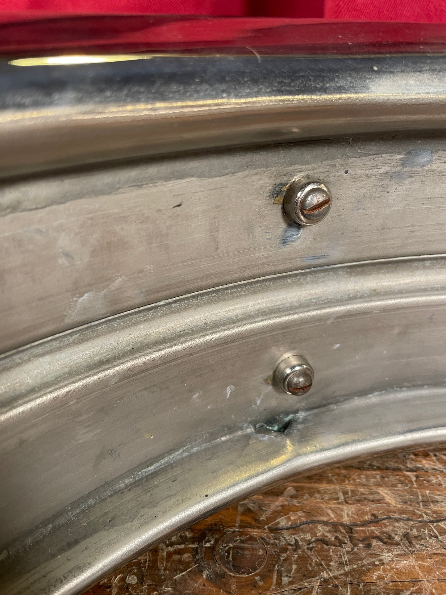 1920s Ludwig & Ludwig 5x15 Theatre Model 2 Pc. Brass Snare Drum NOB