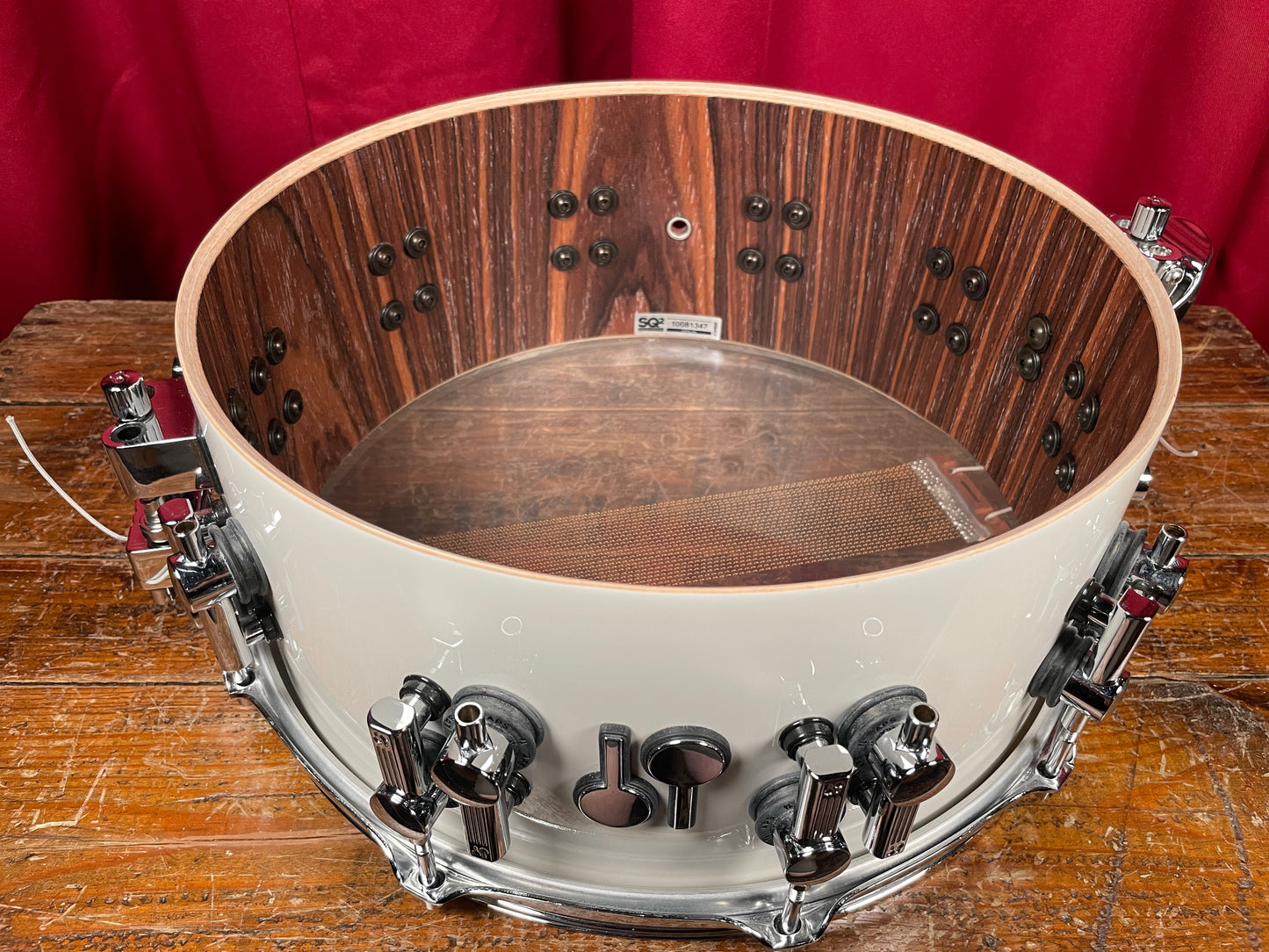 Sonor SQ2 6x14 Pure White Lacquer Snare Drum