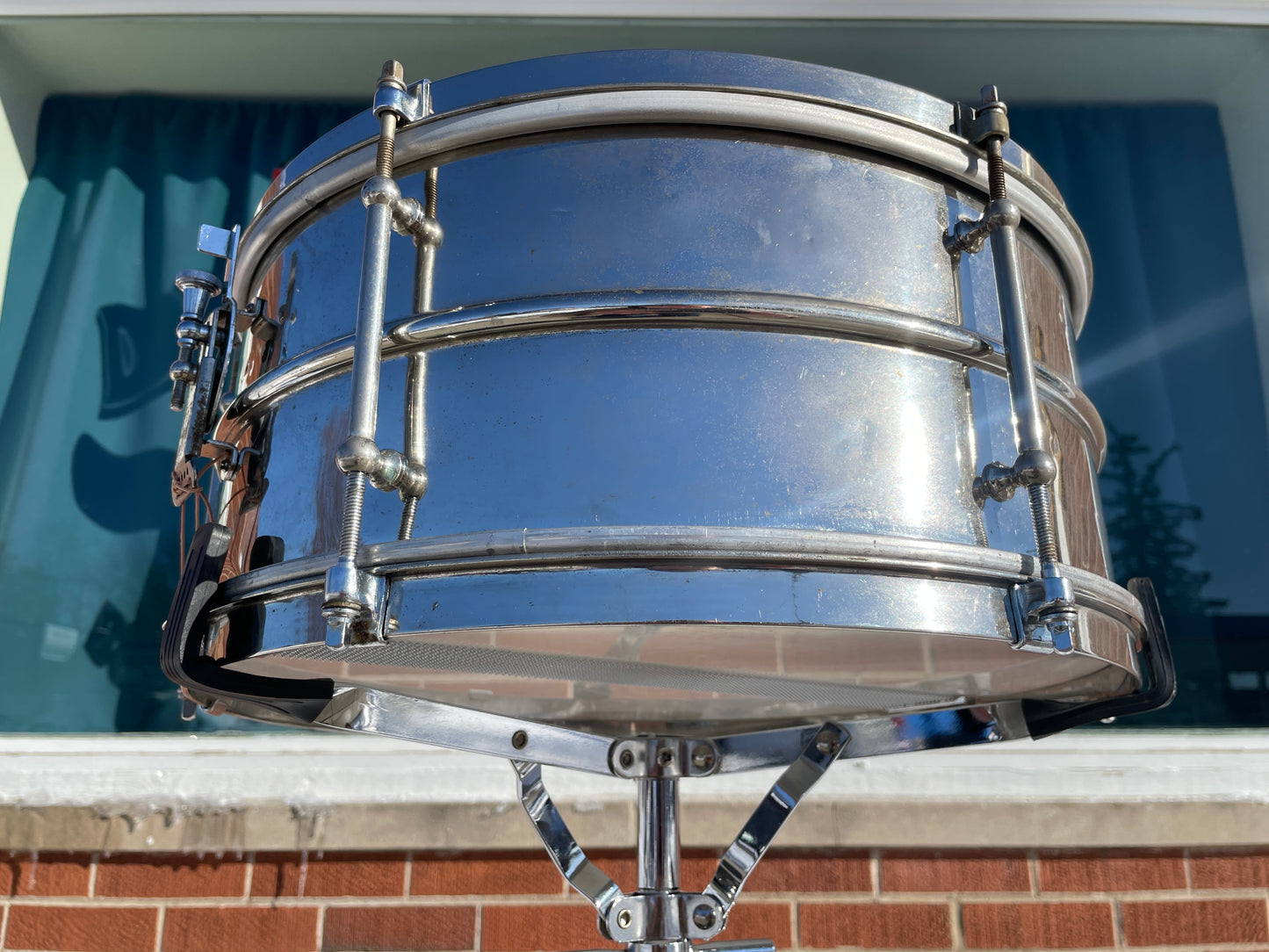 1930s Ludwig Standard/Universal/All-Round 6.5x15 2pc Heavy Brass Shell Snare Drum