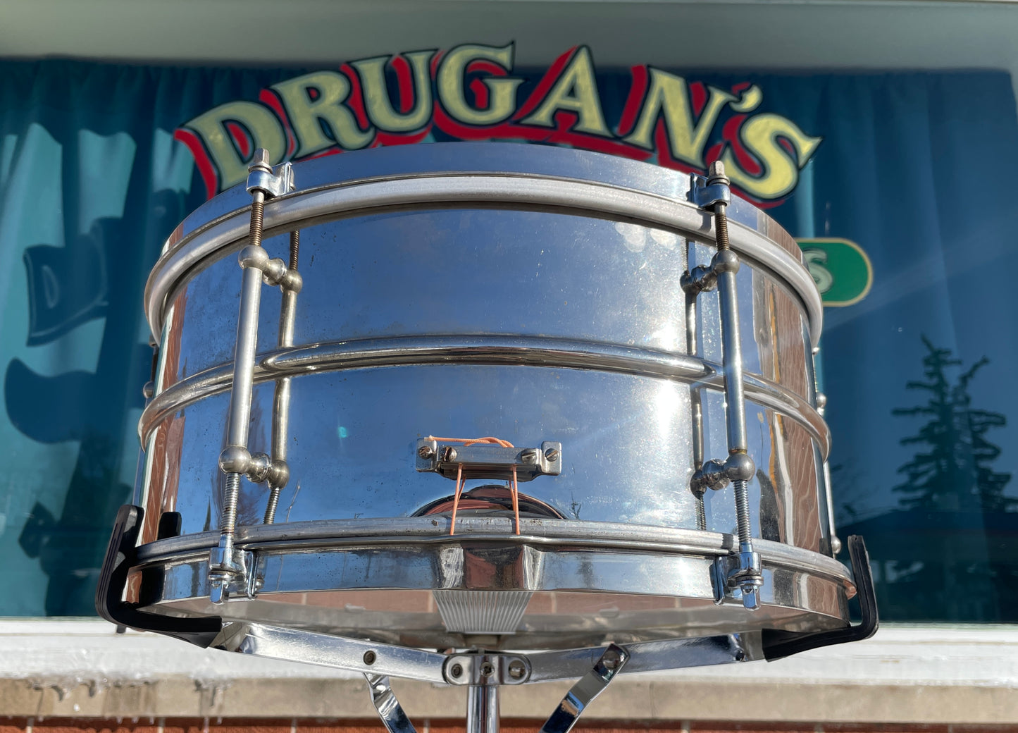 1930s Ludwig Standard/Universal/All-Round 6.5x15 2pc Heavy Brass Shell Snare Drum