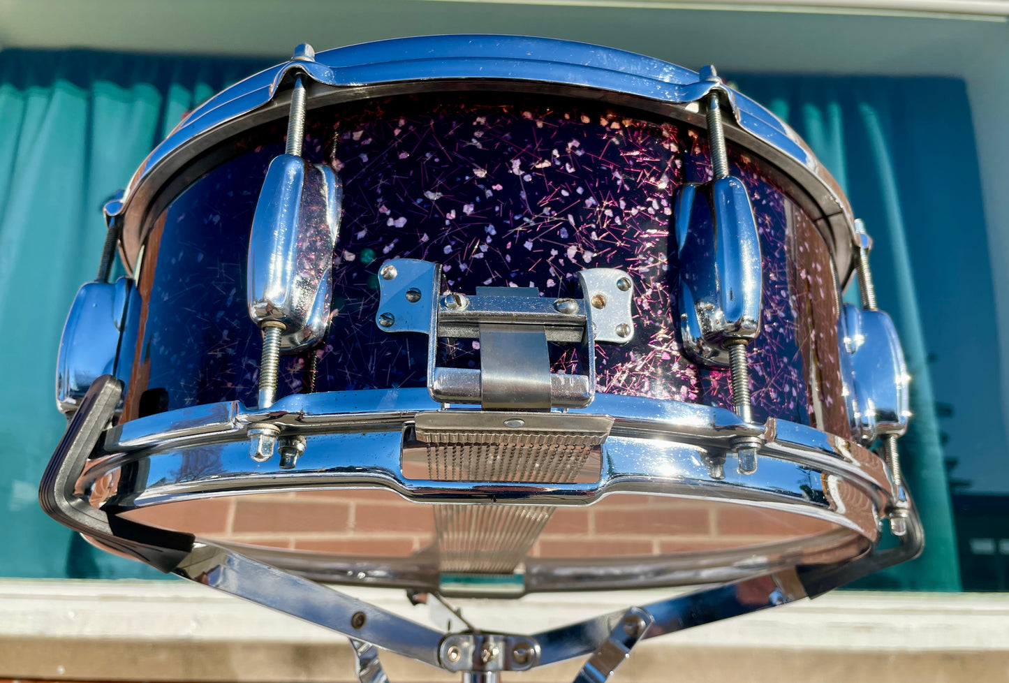 1959 Slingerland 5.5x14 Gene Krupa Radio King No. 143 Snare Drum Solid Shell Capri Pearl