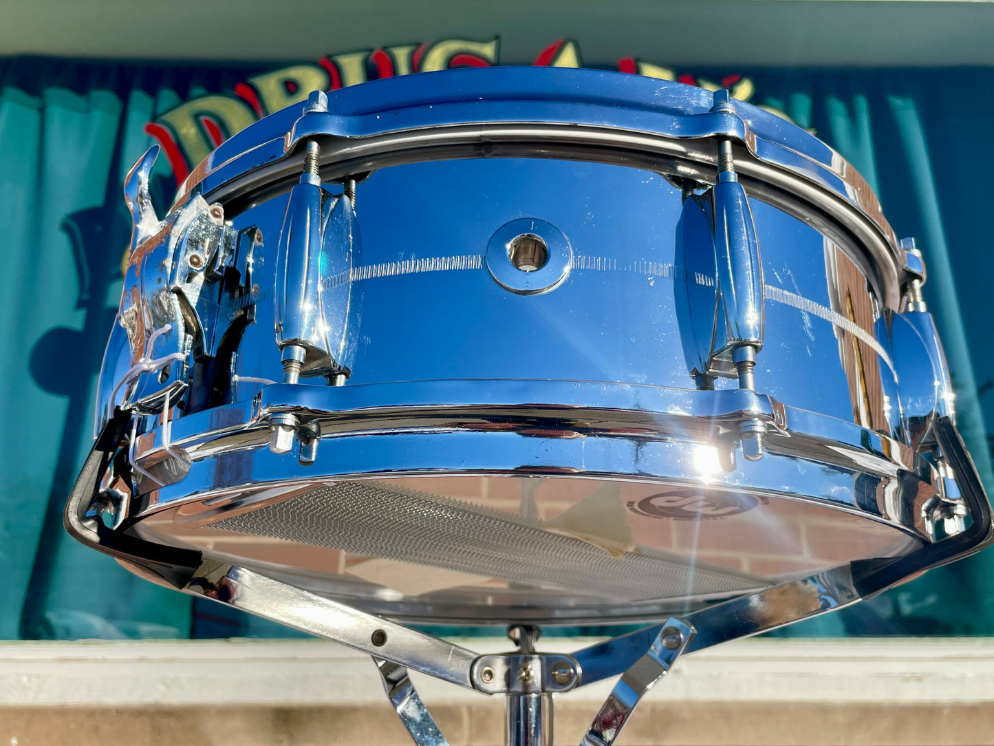 1970s Gretsch No. 4160 Chrome Over Brass 5x14 Snare Drum