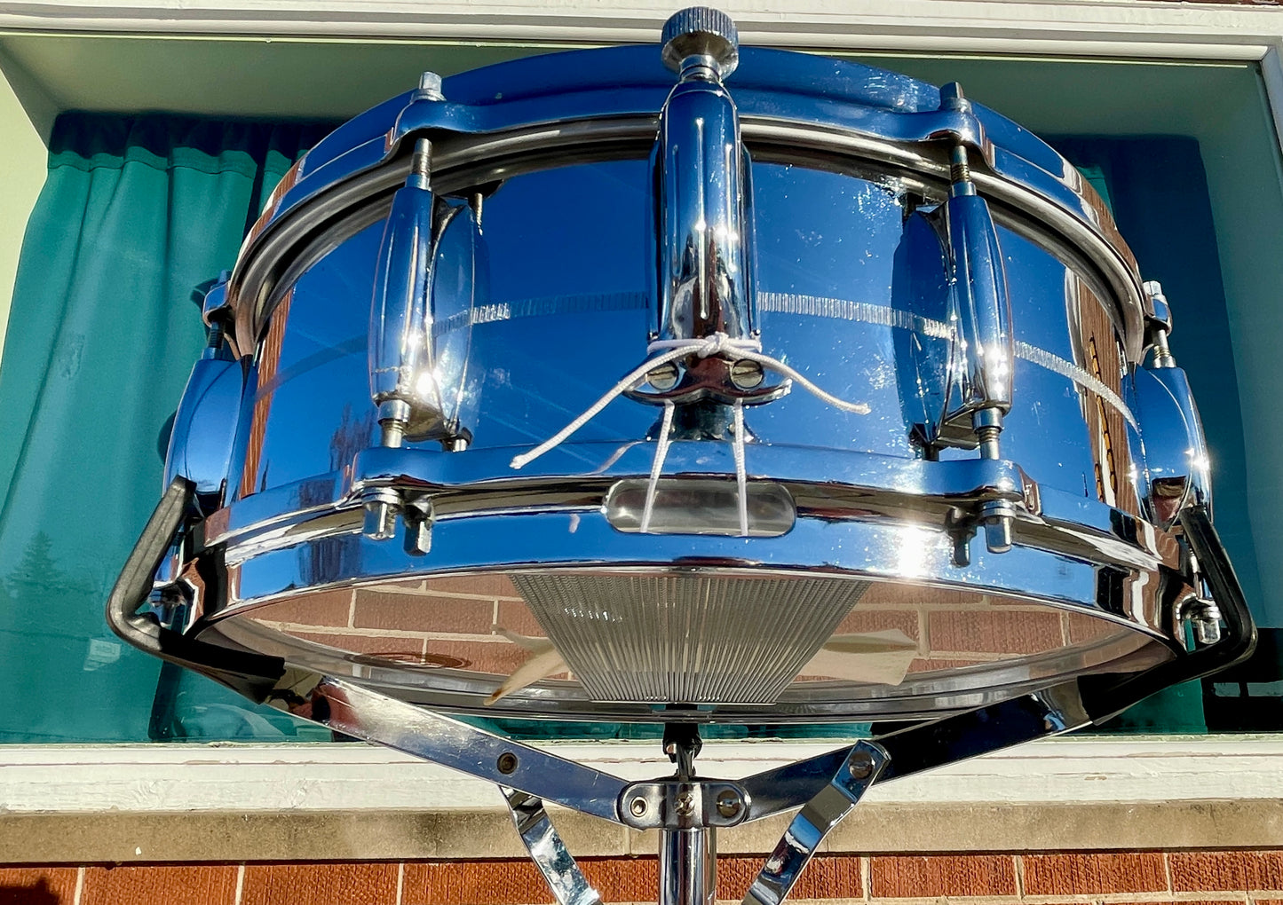 1970s Gretsch No. 4160 Chrome Over Brass 5x14 Snare Drum