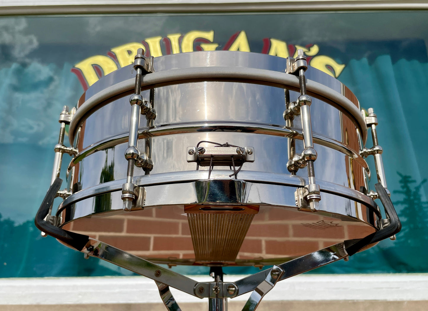 1920s Leedy 5x14 Ideal Model No. 931 8 Lug Snare Drum NOB w/ Original Case