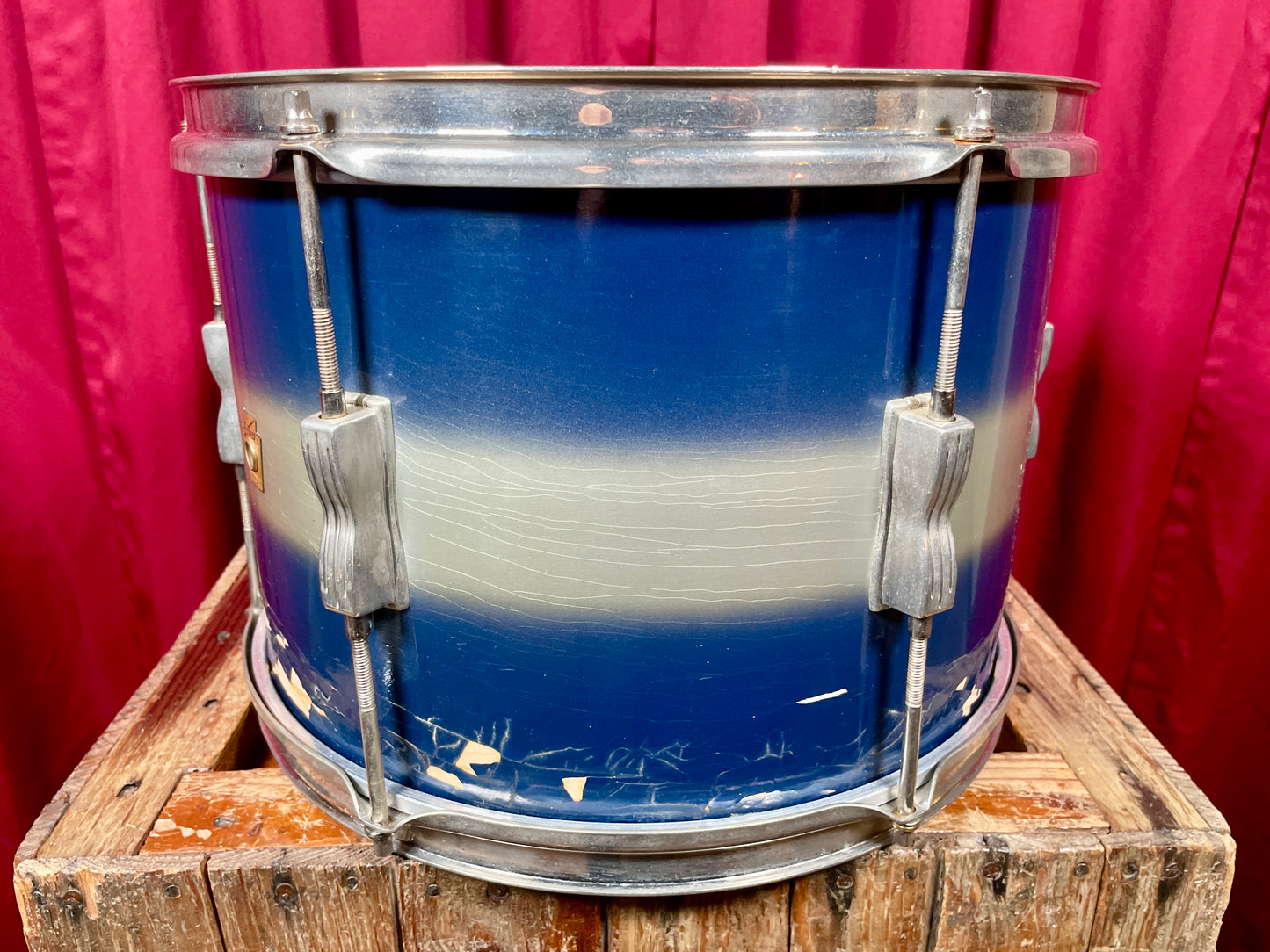 1960s Ludwig 9x13 Club Date Pre-Serial Tom Blue / Silver Duco