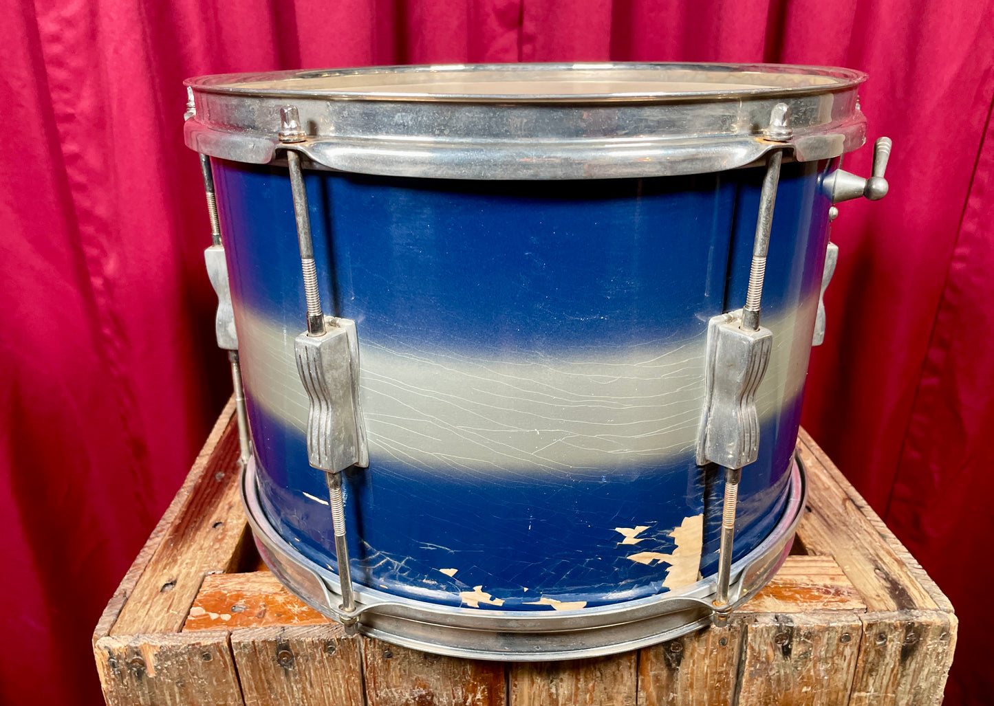 1960s Ludwig 9x13 Club Date Pre-Serial Tom Blue / Silver Duco