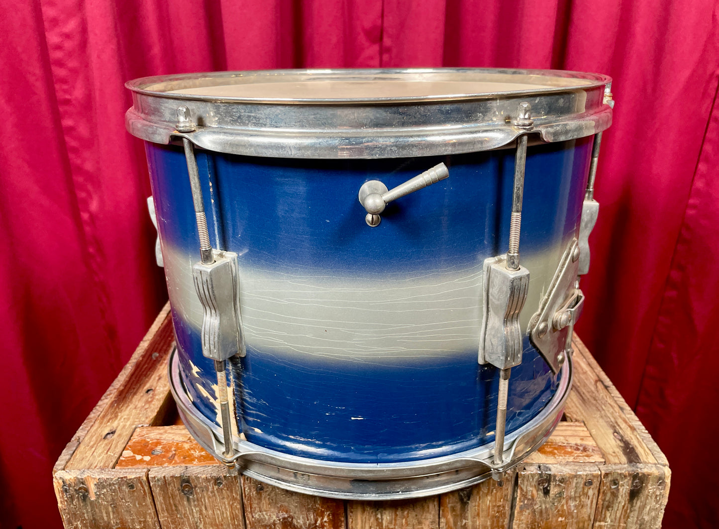 1960s Ludwig 9x13 Club Date Pre-Serial Tom Blue / Silver Duco
