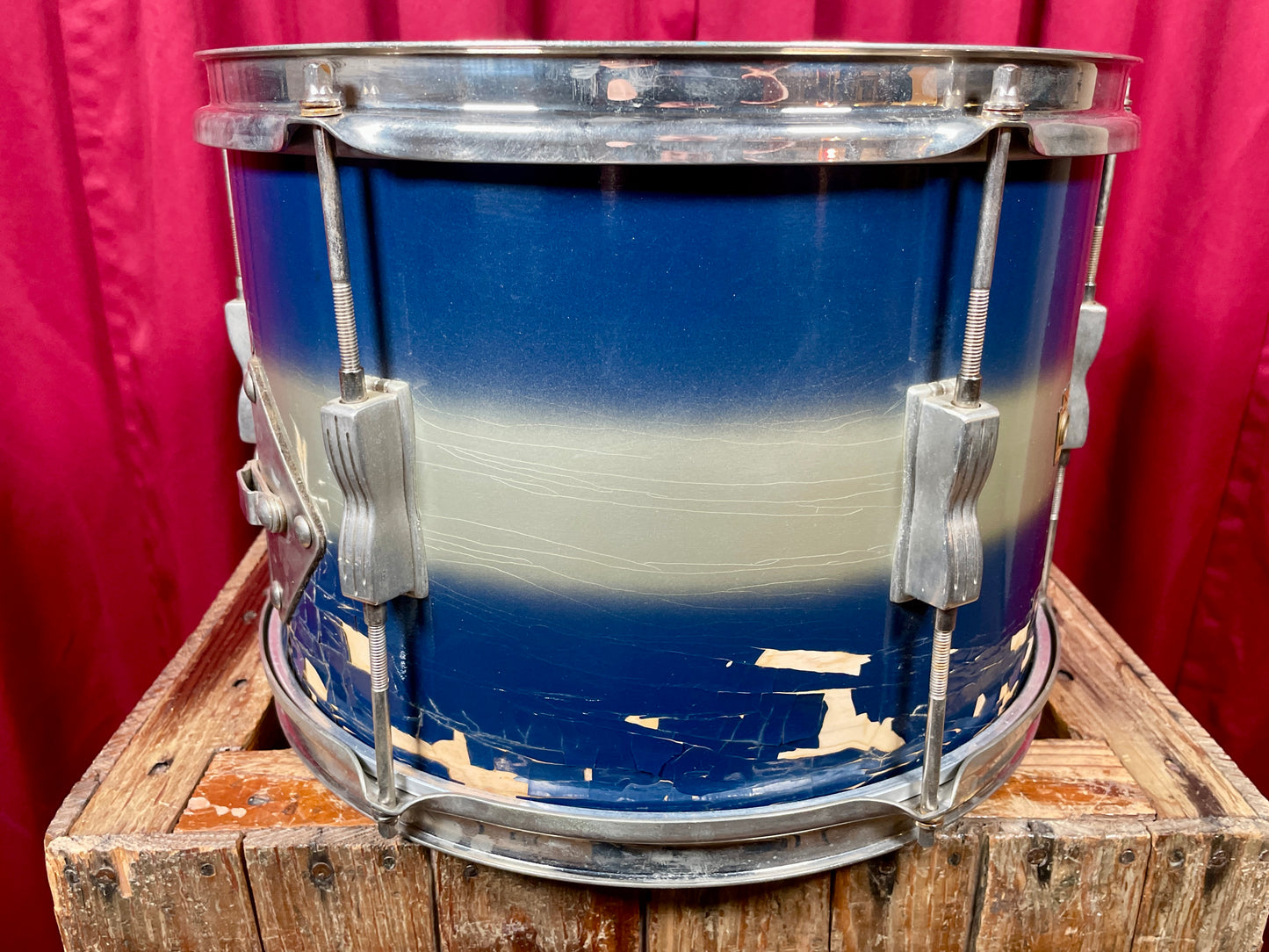 1960s Ludwig 9x13 Club Date Pre-Serial Tom Blue / Silver Duco