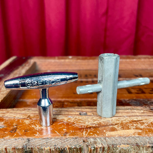 Vintage 1960s Gretsch Drum Tuning Key & Rail Consolette Hex Wrench