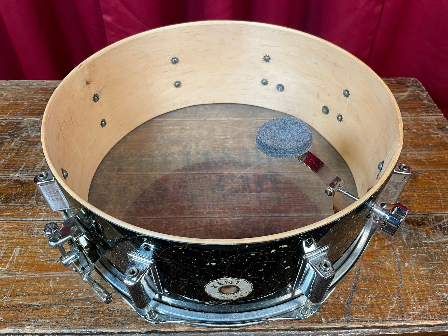 1960s Kent 5.5x14 No. 715 Snare Drum Capri Pearl