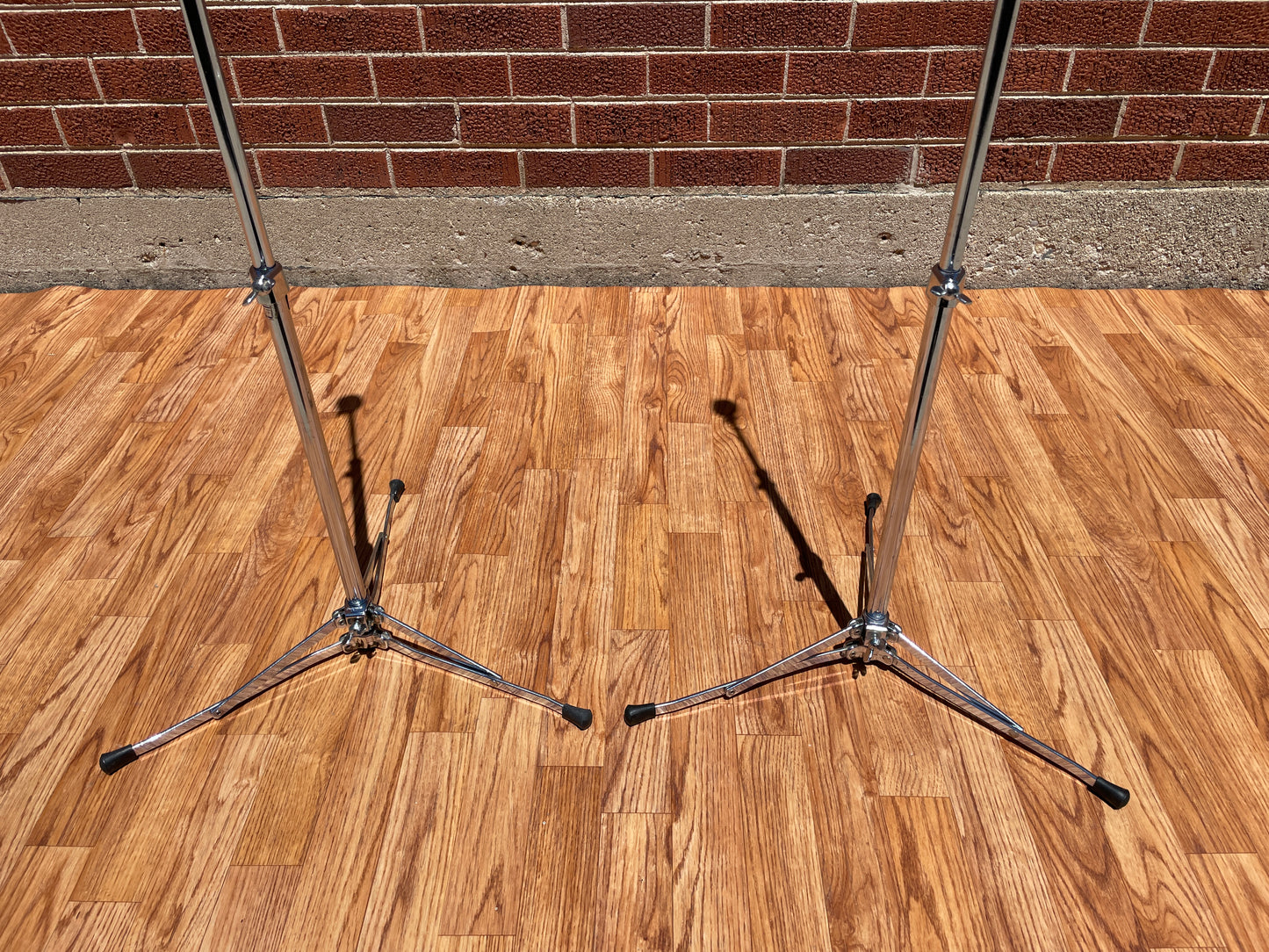 1960s Ludwig No. 1400 Straight Flat Base Cymbal Stand Pair (2pcs)