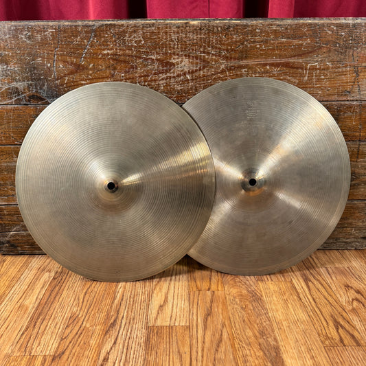 14" Zildjian A 1970s New Beat Hi-Hat Cymbal Pair 886g/1216g *Video Demo*