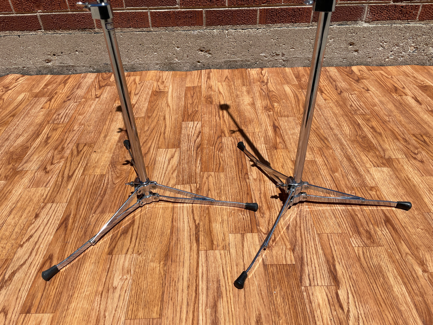 1960s Ludwig No. 1400 Straight Flat Base Cymbal Stand Pair (2pcs)