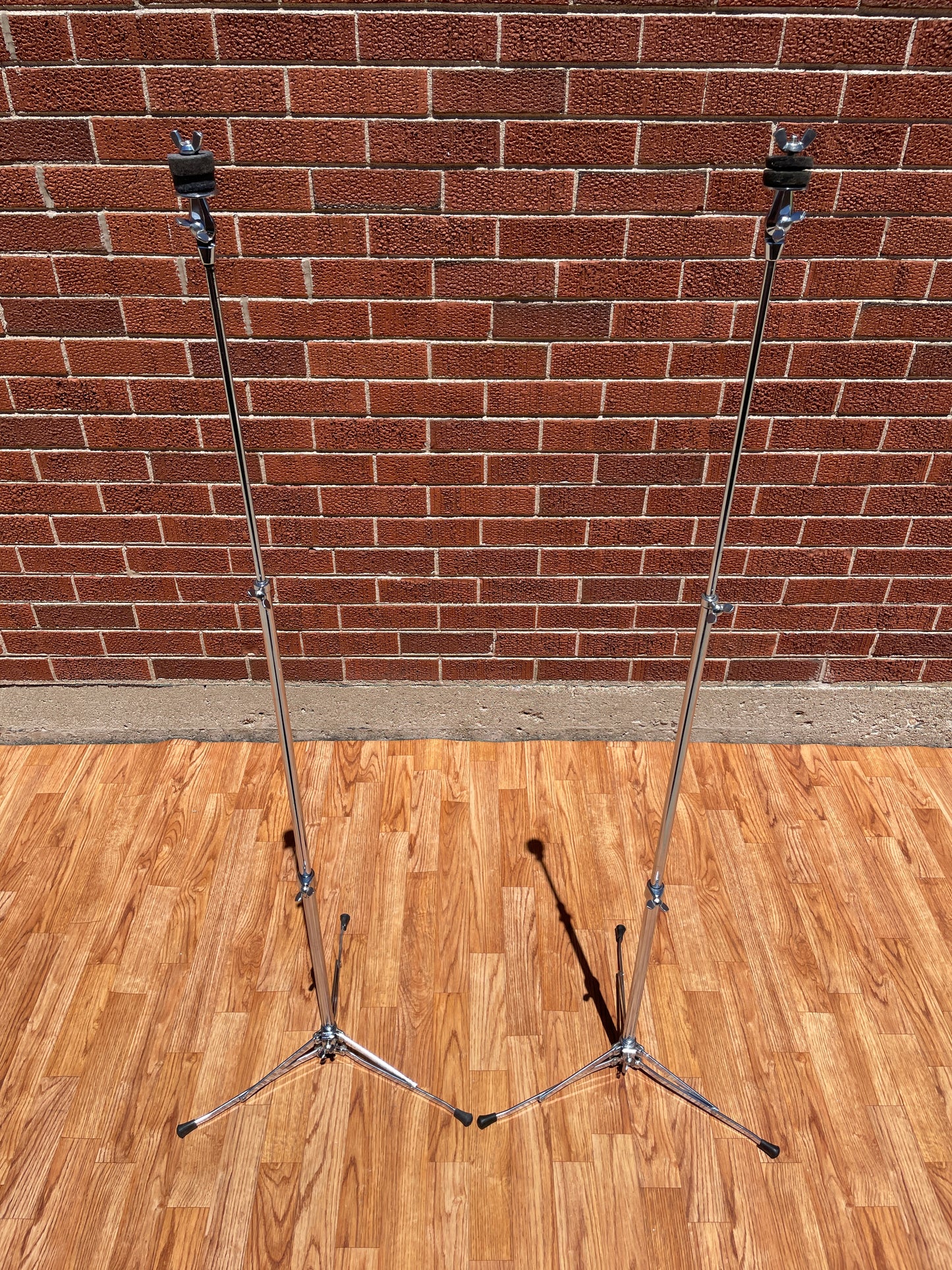 1960s Ludwig No. 1400 Straight Flat Base Cymbal Stand Pair (2pcs)