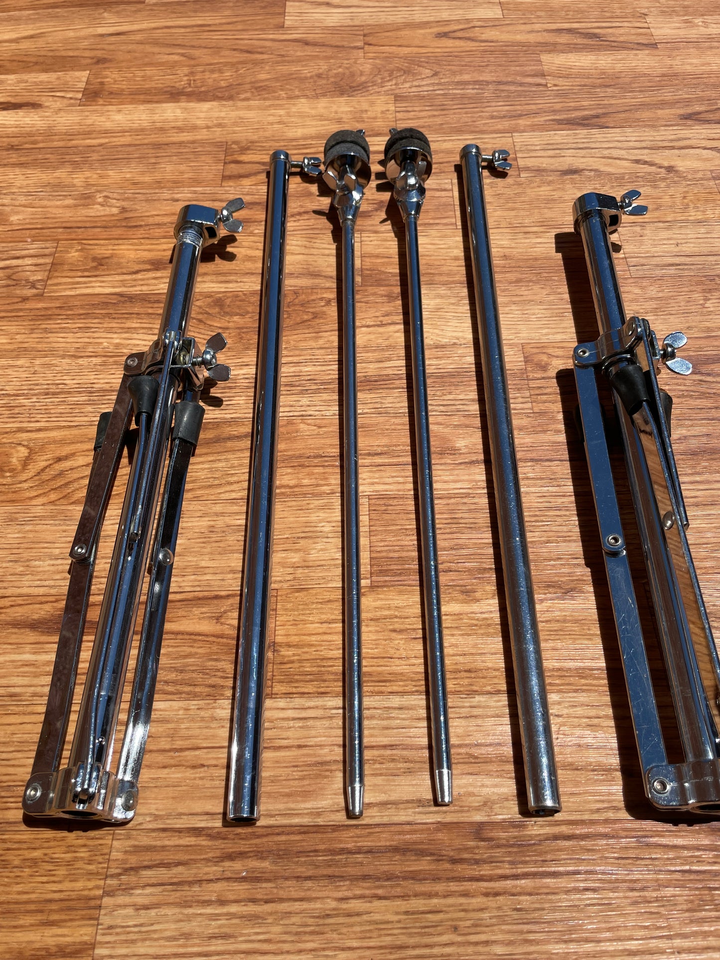 1960s Ludwig No. 1400 Straight Flat Base Cymbal Stand Pair (2pcs)