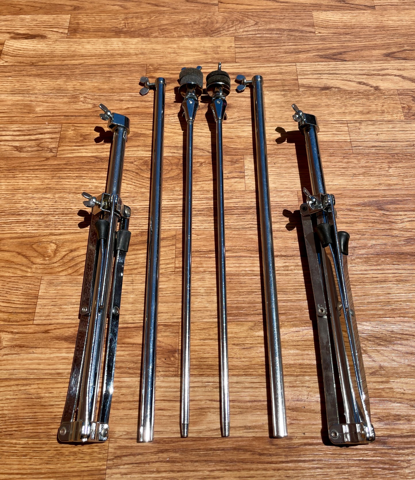 1960s Ludwig No. 1400 Straight Flat Base Cymbal Stand Pair (2pcs)