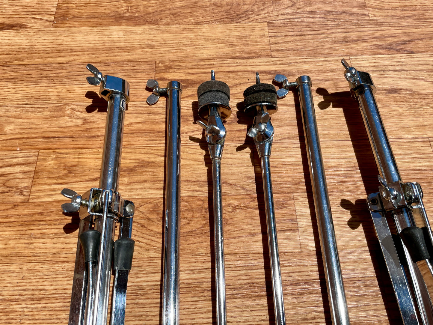 1960s Ludwig No. 1400 Straight Flat Base Cymbal Stand Pair (2pcs)