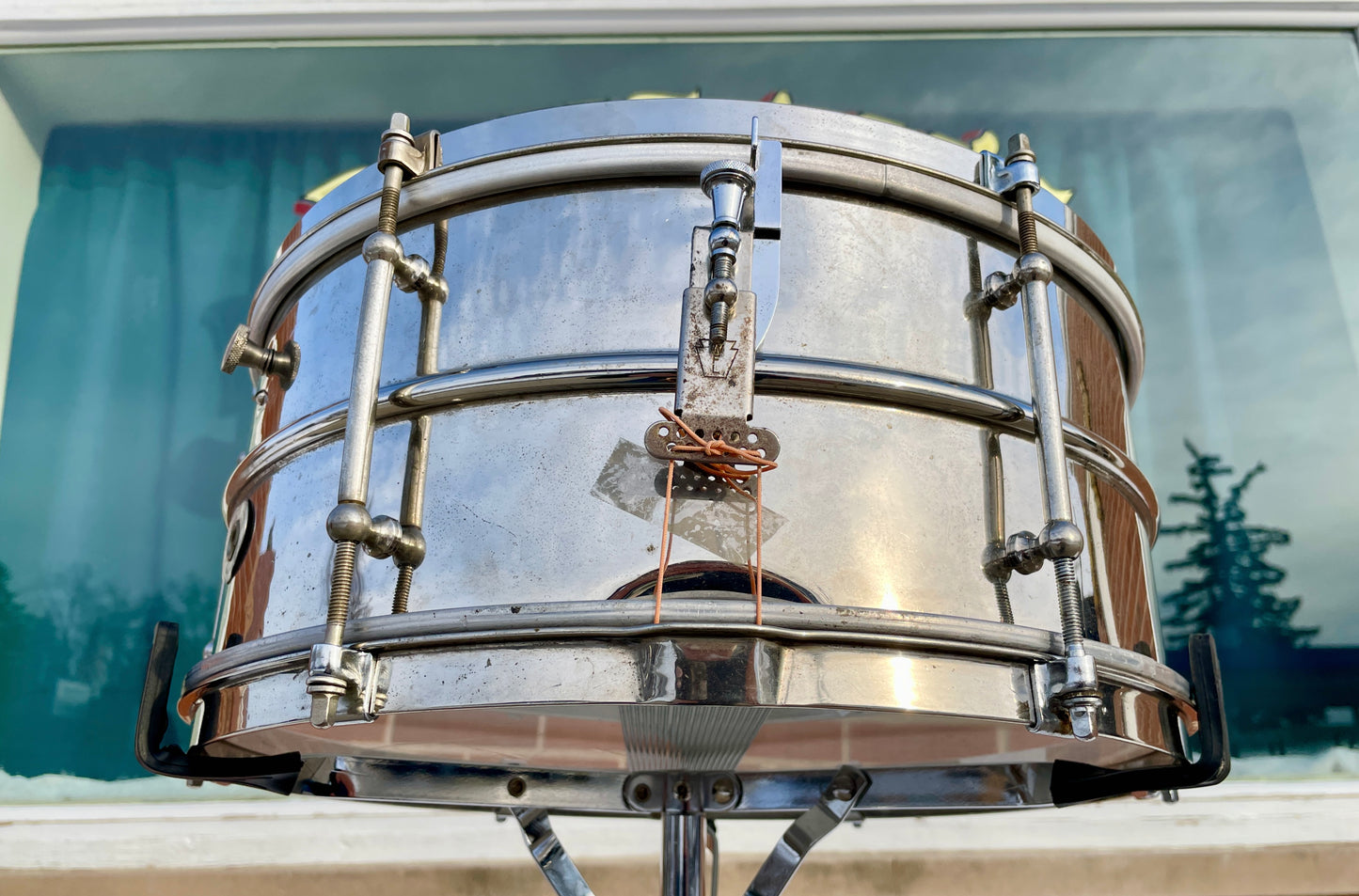 1930s Ludwig Standard/Universal/All-Round 6.5x15 2pc Heavy Brass Shell Snare Drum