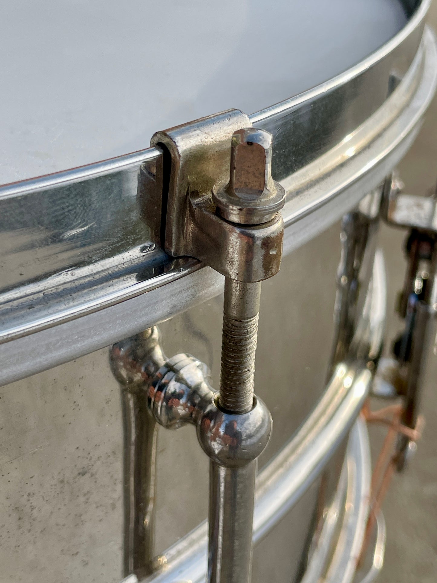 1930s Ludwig Standard/Universal/All-Round 6.5x15 2pc Heavy Brass Shell Snare Drum