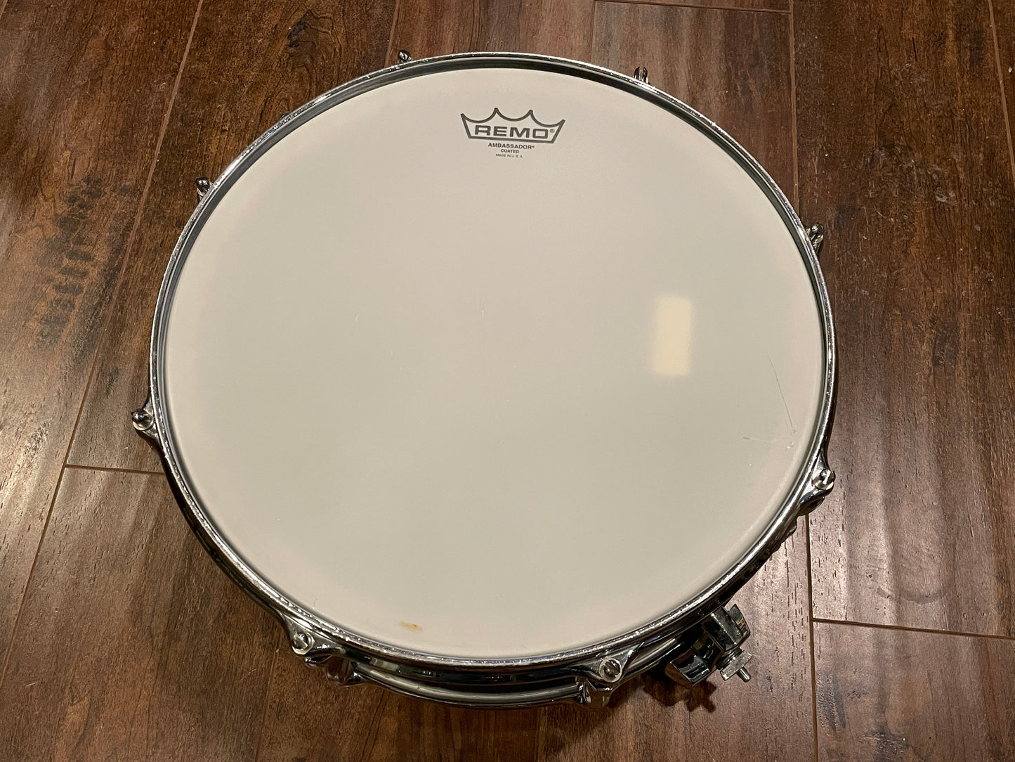 1970s Premier 2000 5.5x14 Snare Drum Chrome Over Aluminum Made in England