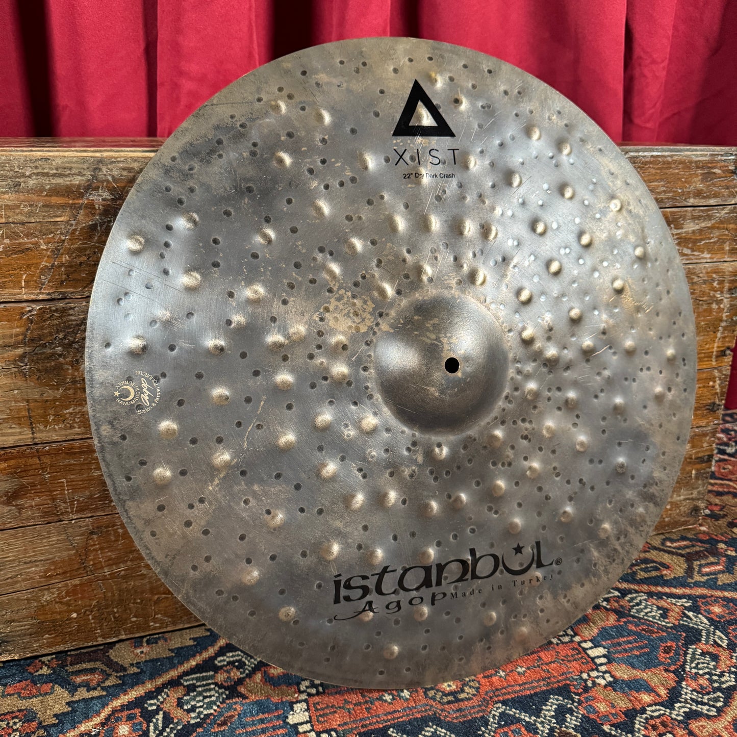 22" Istanbul Agop Xist Dry Dark Crash Cymbal 1662g *Video Demo*