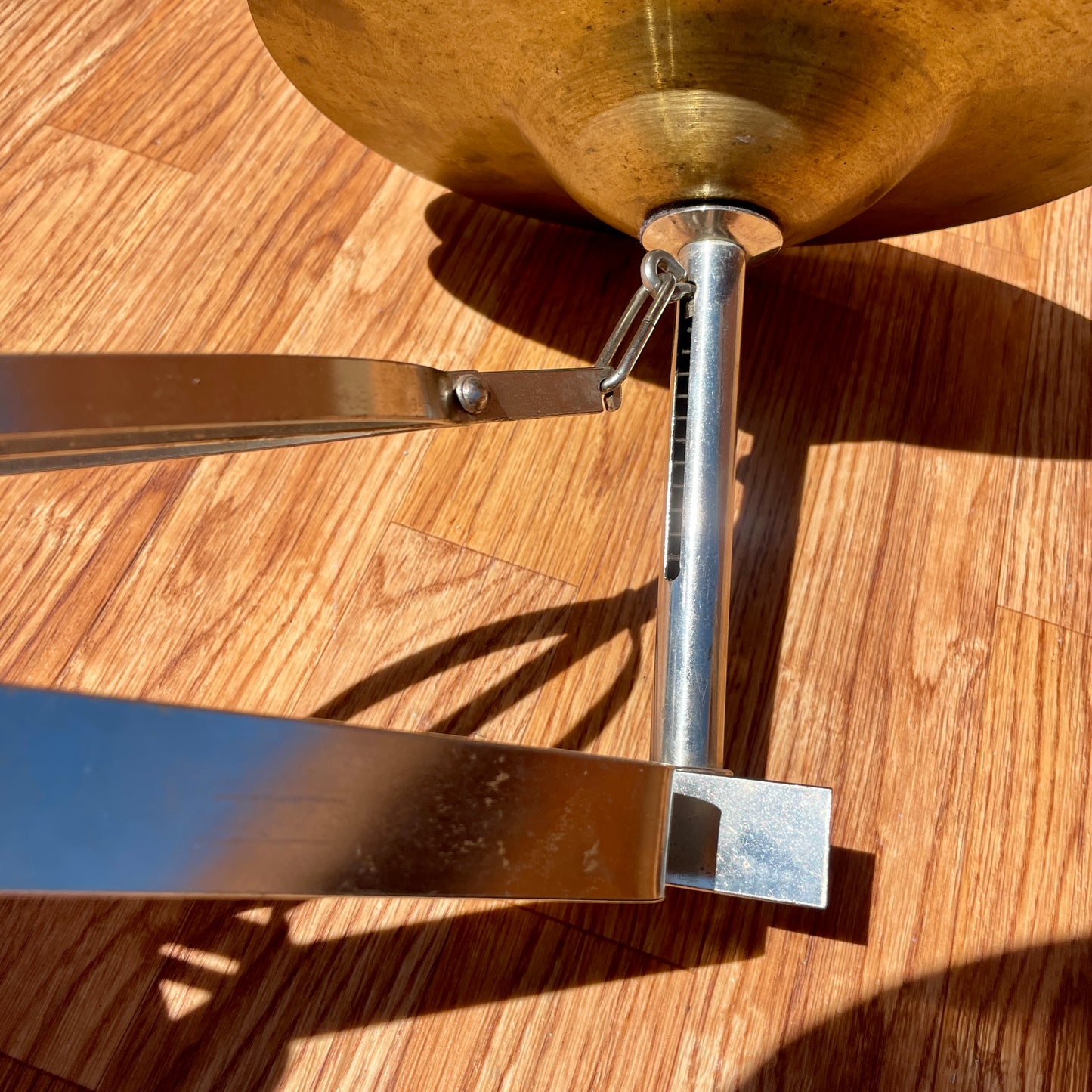1920s Leedy Low Boy Sock Cymbal Pedal No. 271 w/ 10" Leedy Deep Cup Cymbals