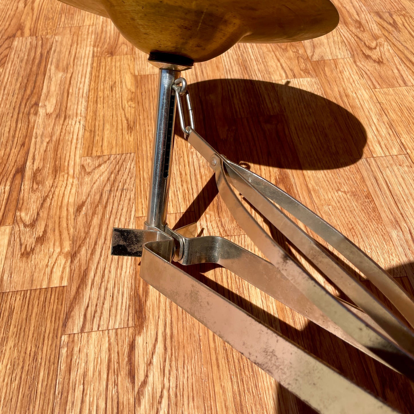 1920s Leedy Low Boy Sock Cymbal Pedal No. 271 w/ 10" Leedy Deep Cup Cymbals