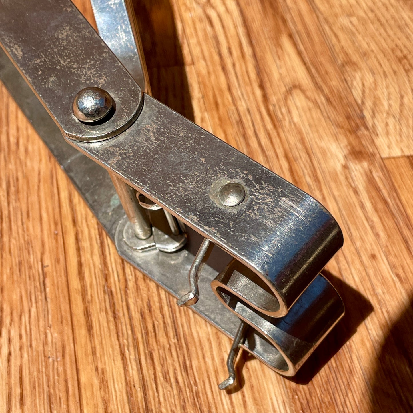 1920s Leedy Low Boy Sock Cymbal Pedal No. 271 w/ 10" Leedy Deep Cup Cymbals