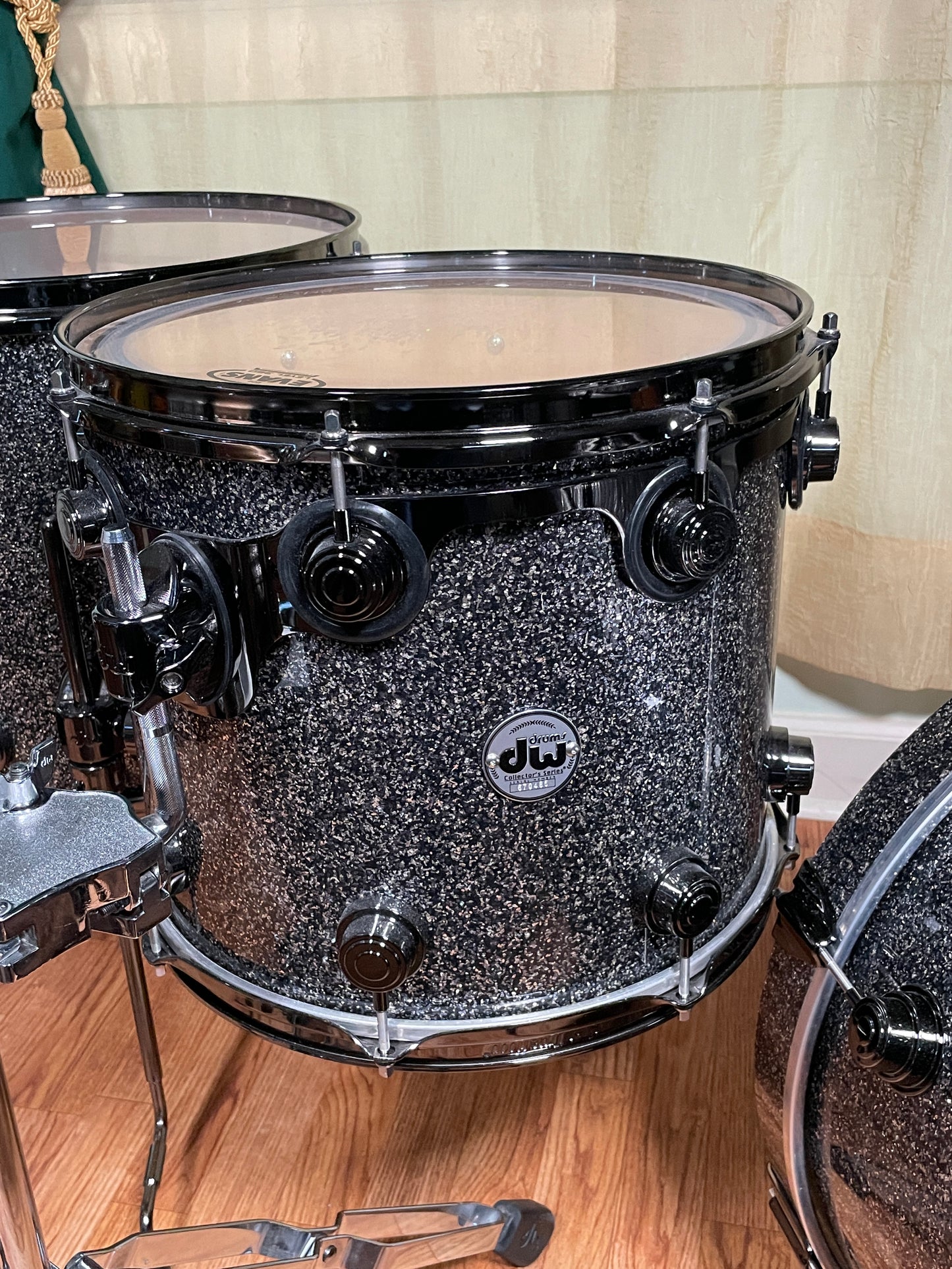 DW Collector's Series Pure Birch Drum Set Black Galaxy 20/10/12/14/16 Drum Workshop