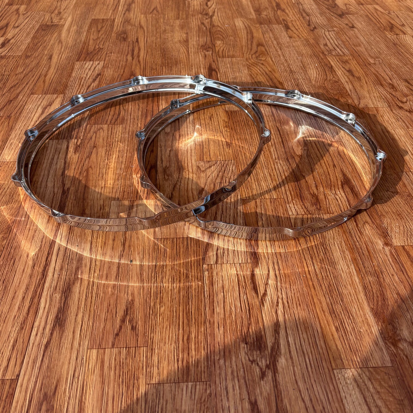 Pearl Pair of 14" 10-Lug MasterCast Die Cast Snare Hoops DC1410 DC1410S